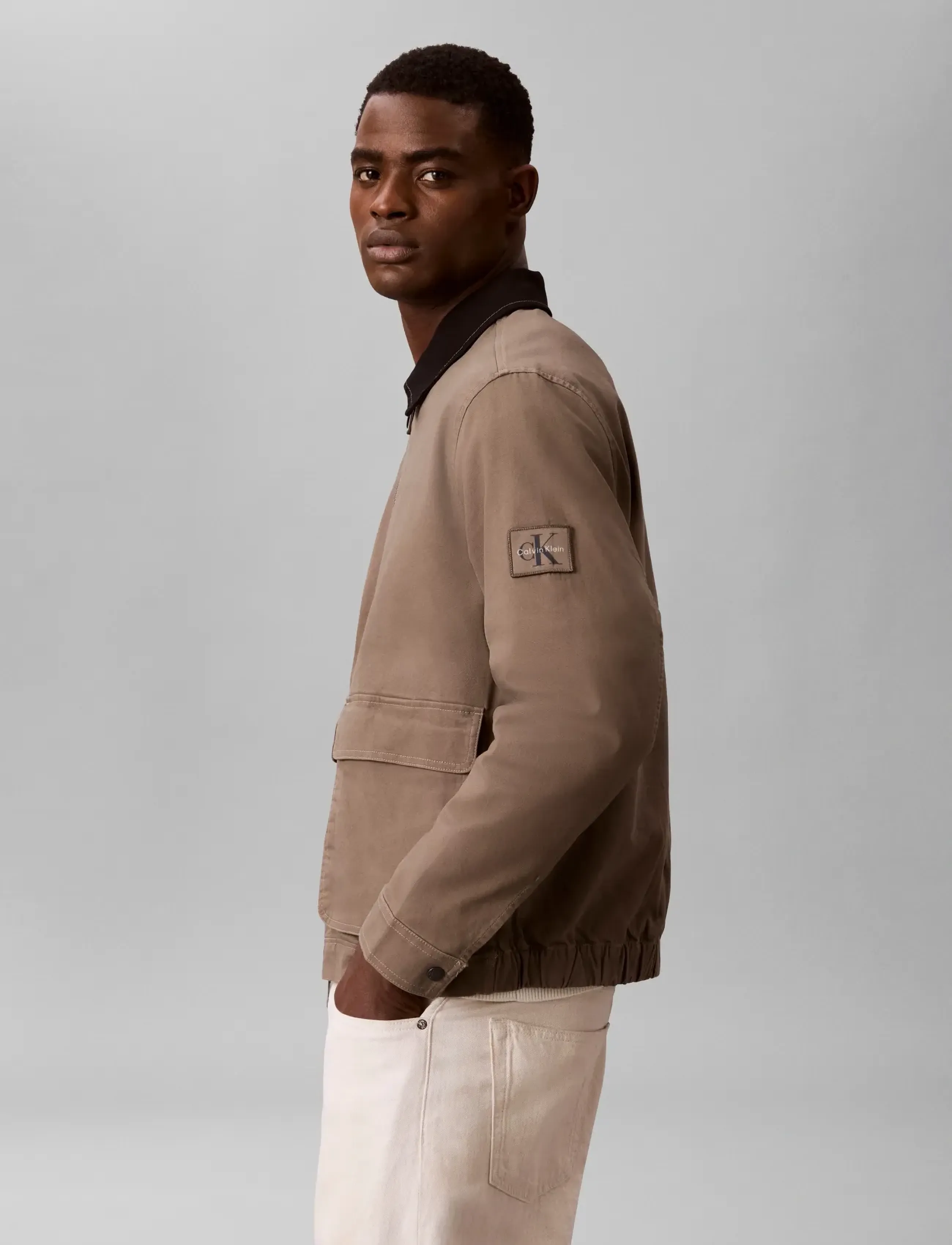 Calvin Klein Jeans - LS MATTY CANVAS CONTRAST COLLAR - spring jackets - bungee cord - 4