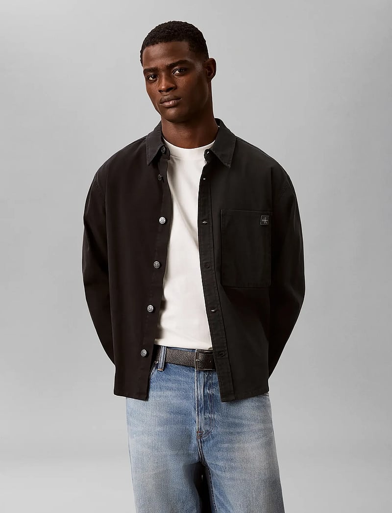 Calvin Klein Jeans - LS MATTY CANVAS SHIRT JKT - shop by style - black - 0