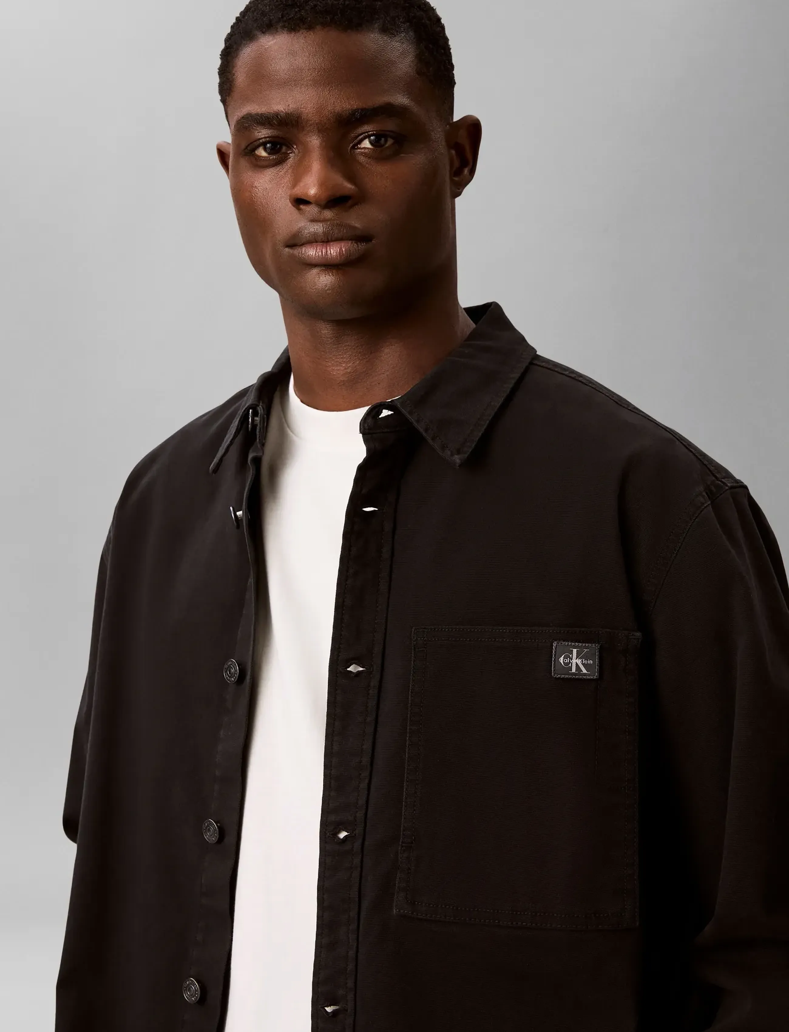 Calvin Klein Jeans - LS MATTY CANVAS SHIRT JKT - shop efter stil - black - 3