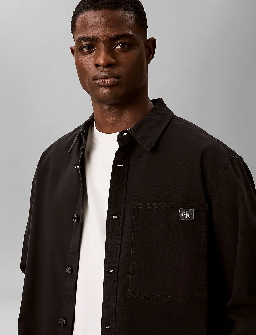 Calvin Klein Jeans - LS MATTY CANVAS SHIRT JKT - shop efter stil - black - 3