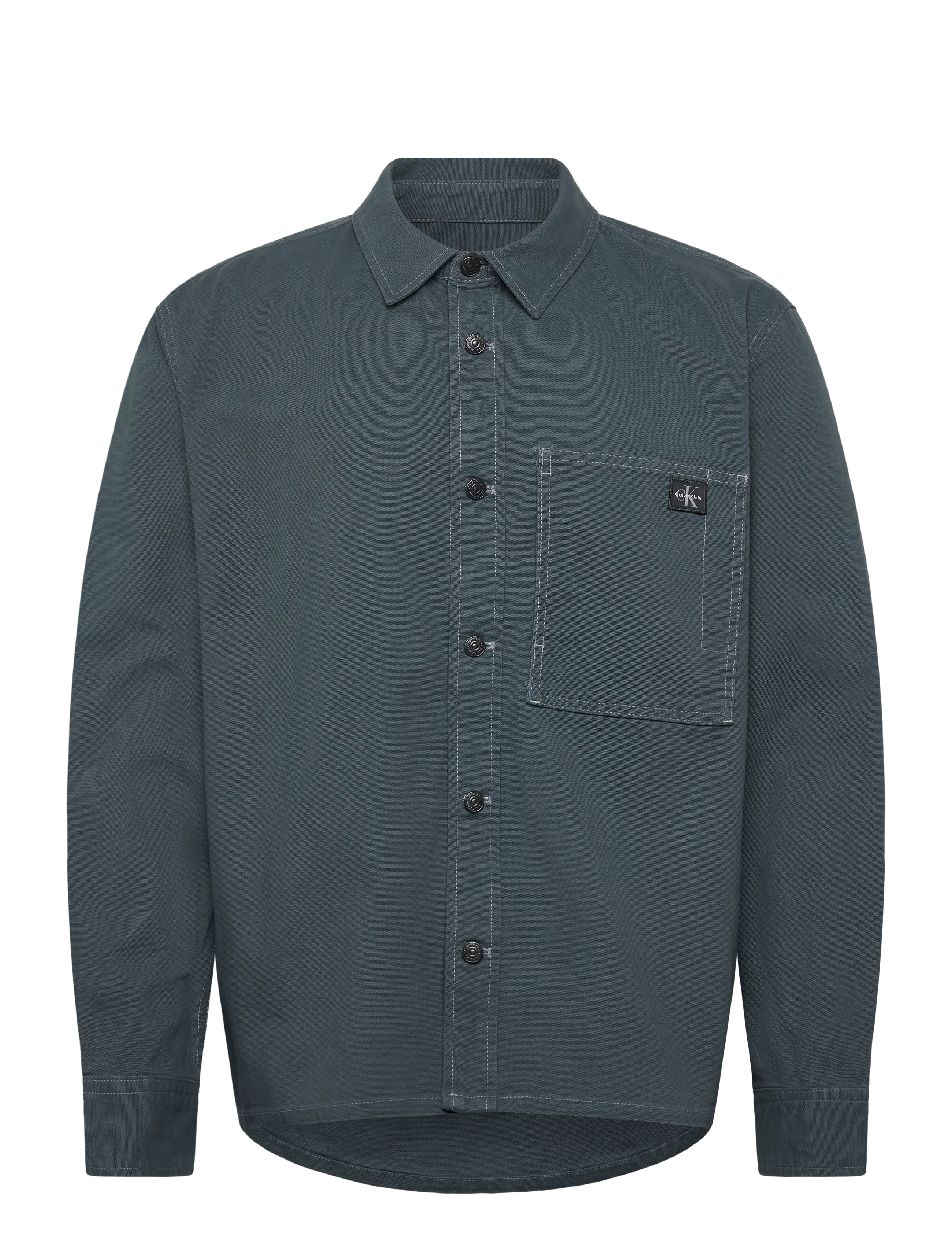 CALVIN KLEIN JEANS Ls Matty Canvas Shirt Jkt Blau - XL - Herren