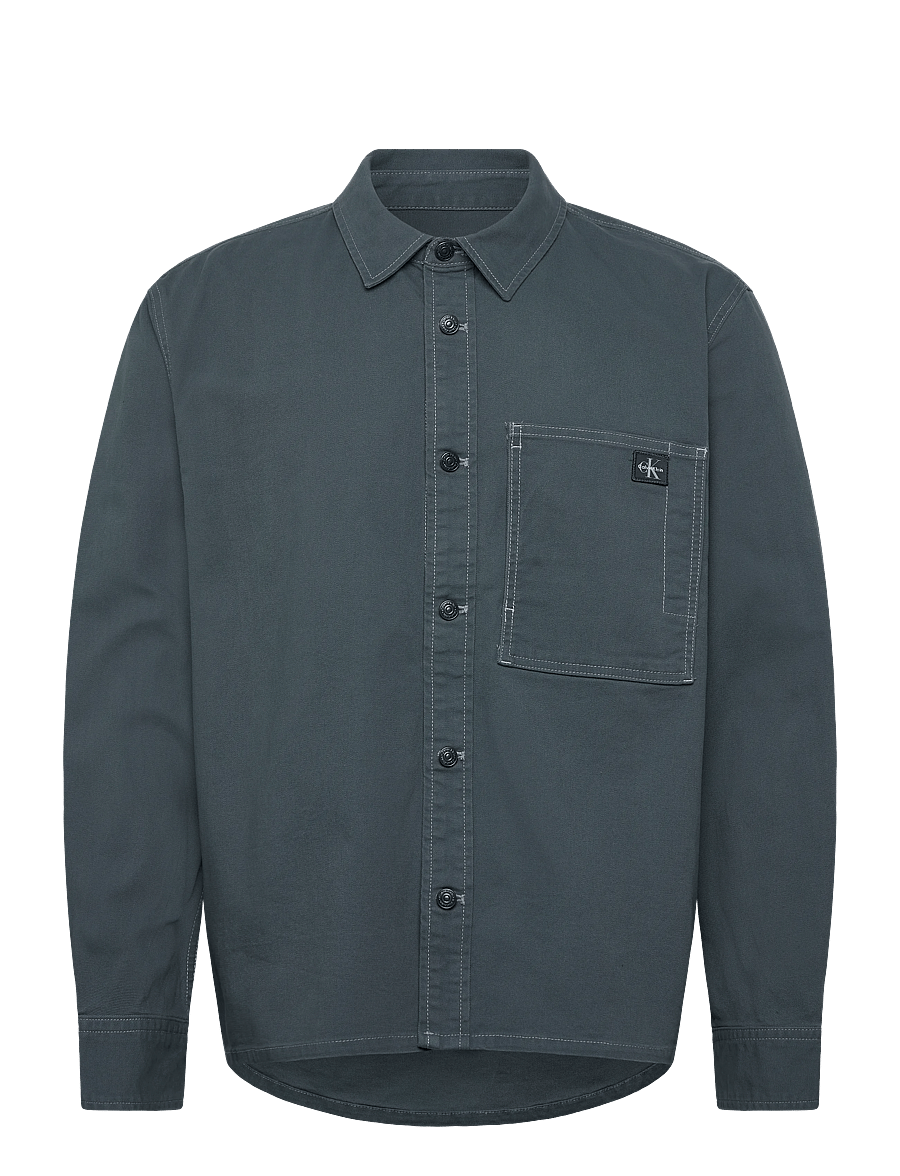 Calvin Klein Jeans - LS MATTY CANVAS SHIRT JKT - shop efter stil - dark slate - 1