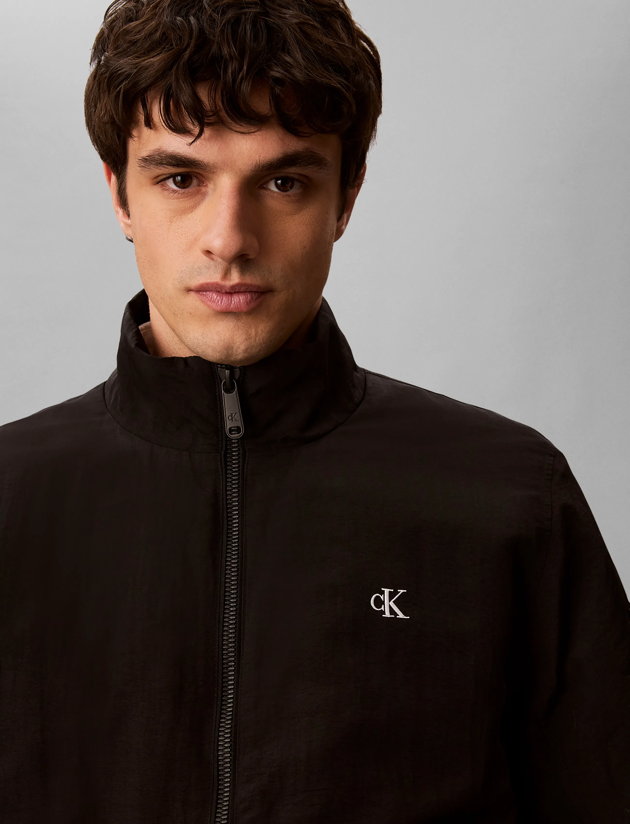 Calvin Klein Jeans - LS PADDED NYLON HARRINGTON JACKE - dunjakker - black - 4