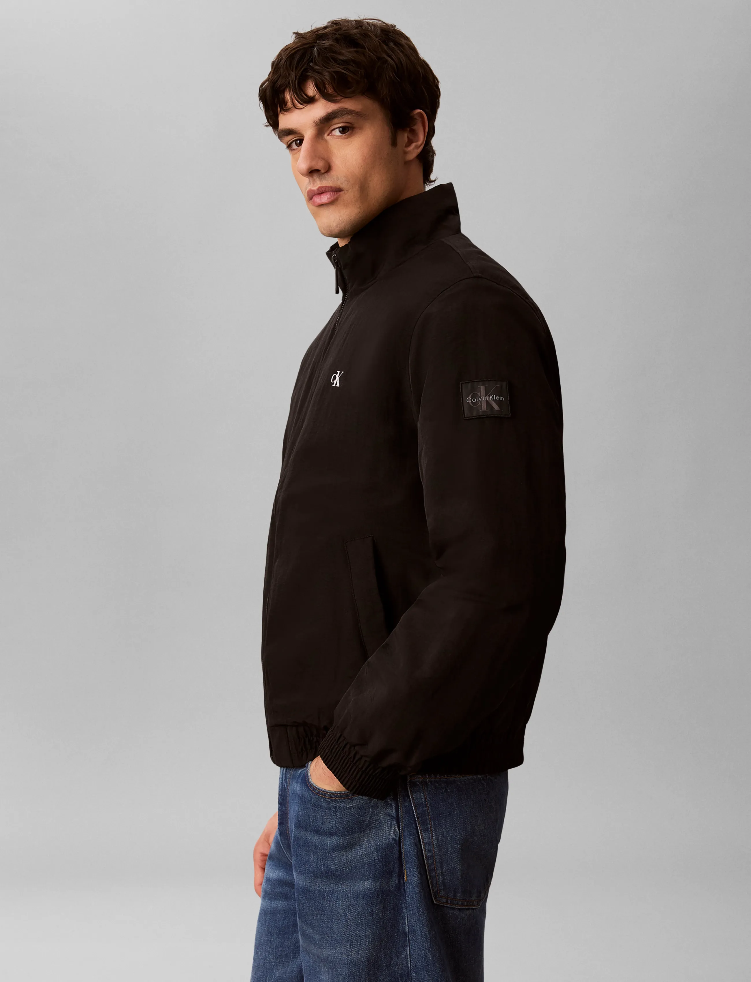Calvin Klein Jeans Ls Padded Nylon Harrington Jacke dunjackor herr – bild 6
