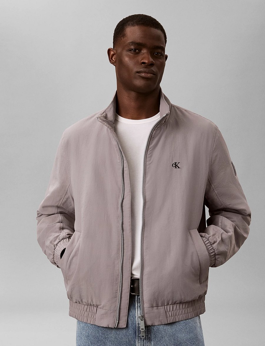 Calvin Klein Jeans - LS PADDED NYLON HARRINGTON JACKE - kevadjoped - convoy - 3