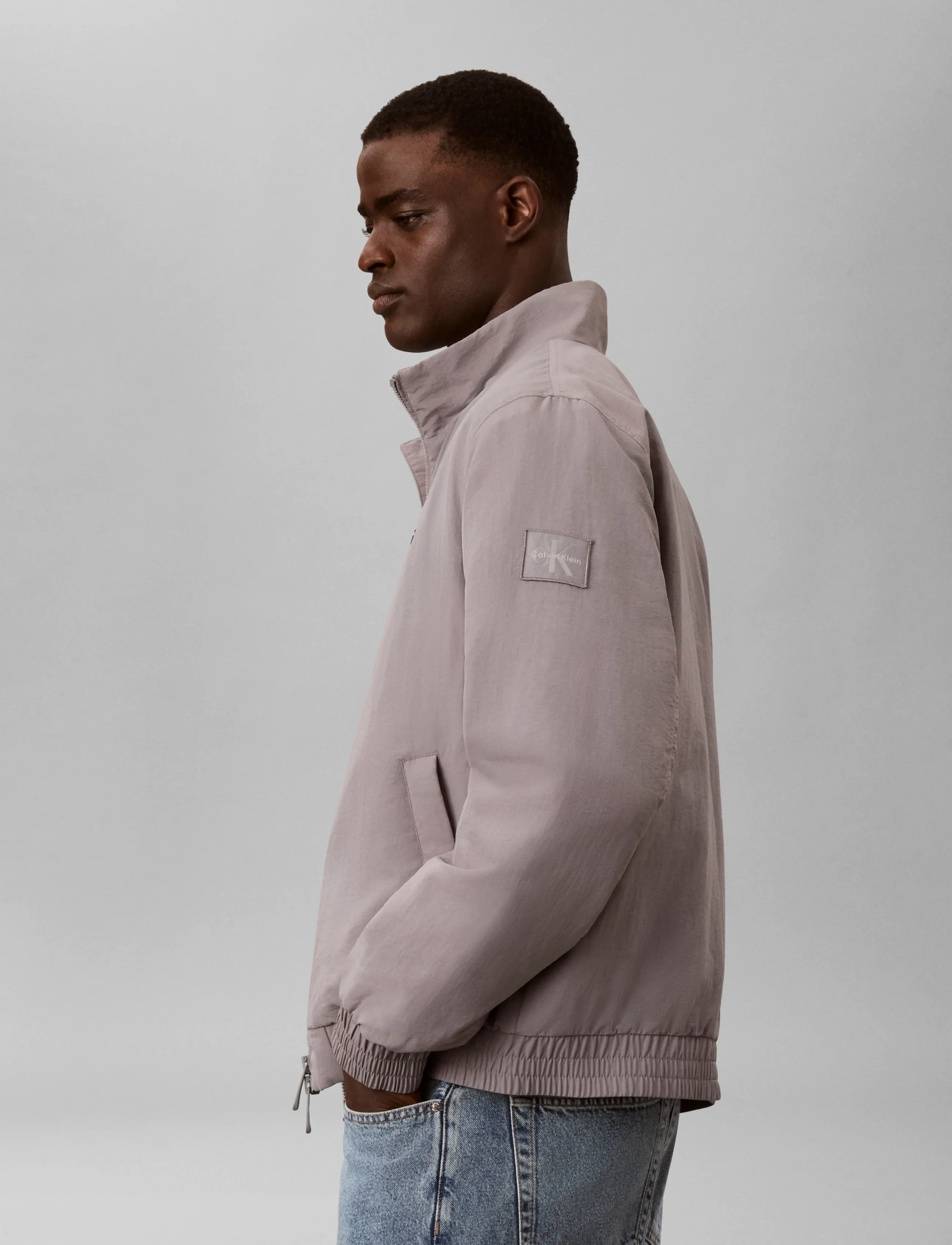 Calvin Klein Jeans - LS PADDED NYLON HARRINGTON JACKE - kevadjoped - convoy - 5