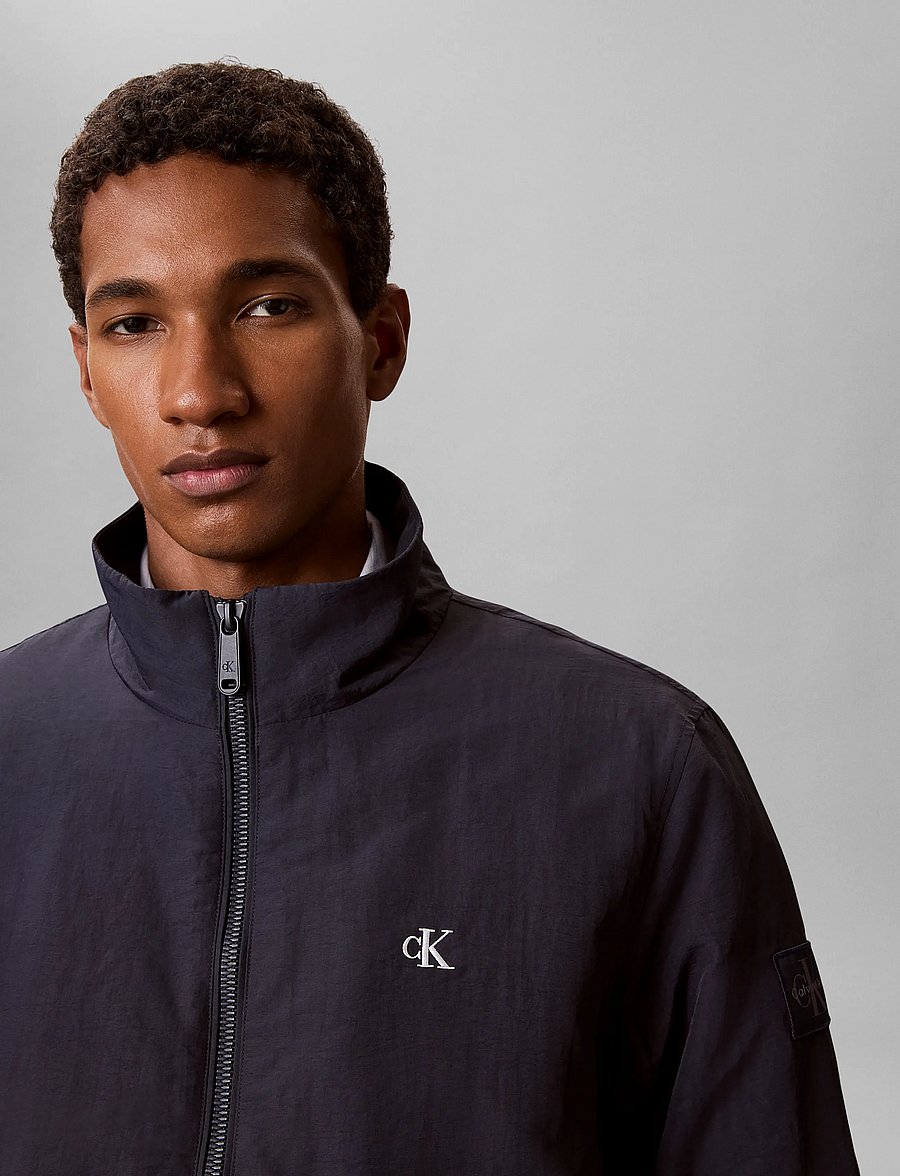 Calvin Klein Jeans - LS PADDED NYLON HARRINGTON JACKE - dunjakker - dark sapphire - 4