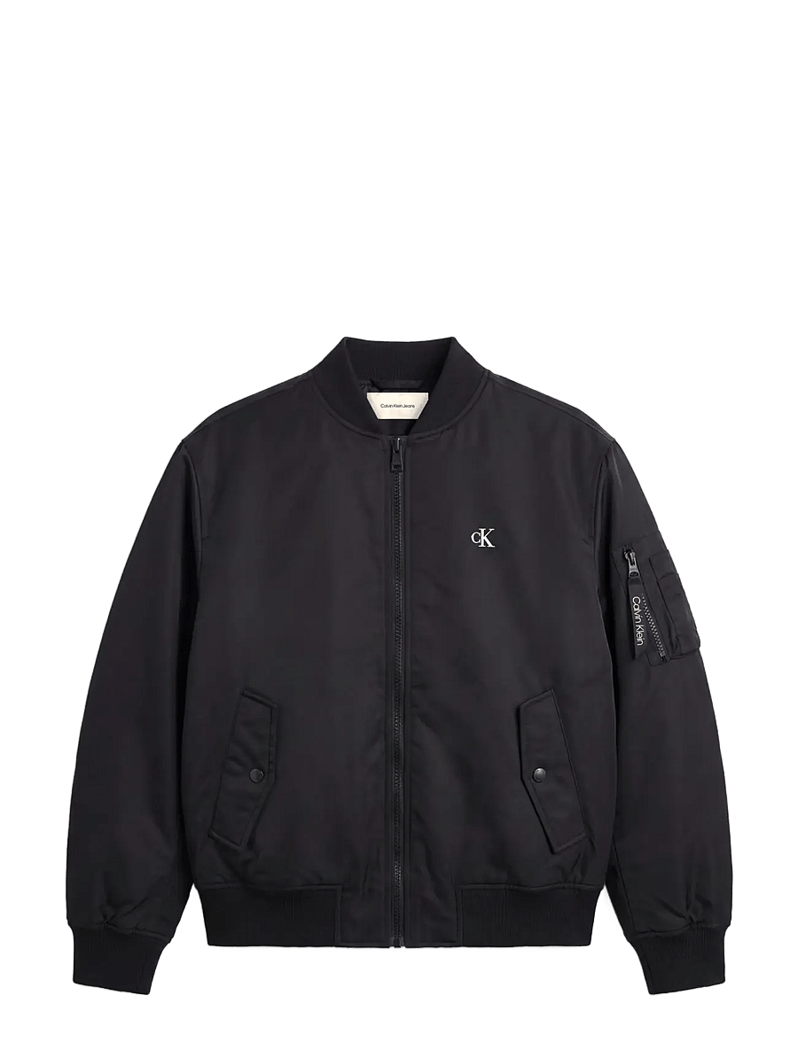 Calvin Klein Jeans - LS JEANS NYLON BOMBER JKT - forårsjakker - black - 1