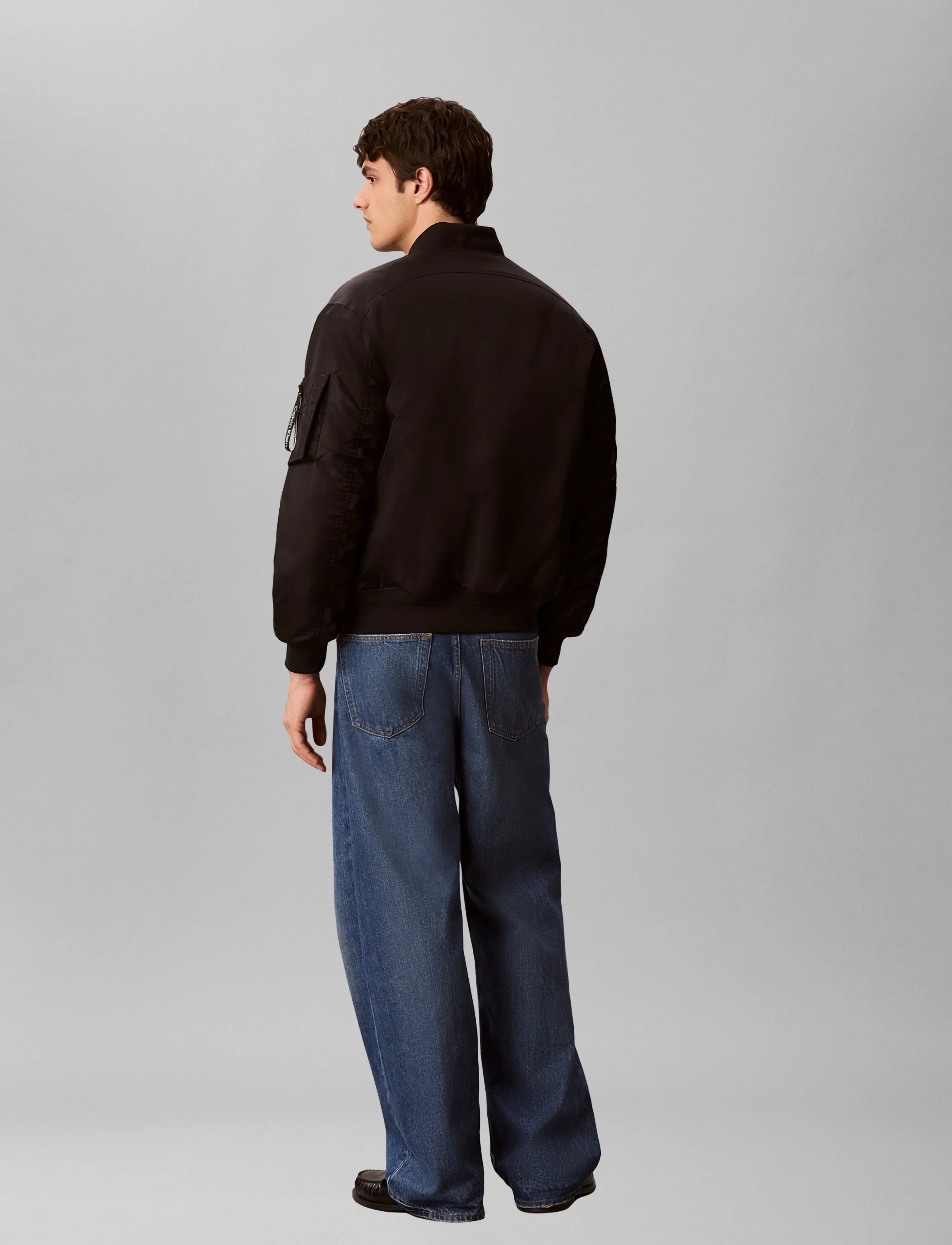 Calvin Klein Jeans - LS JEANS NYLON BOMBER JKT - forårsjakker - black - 2