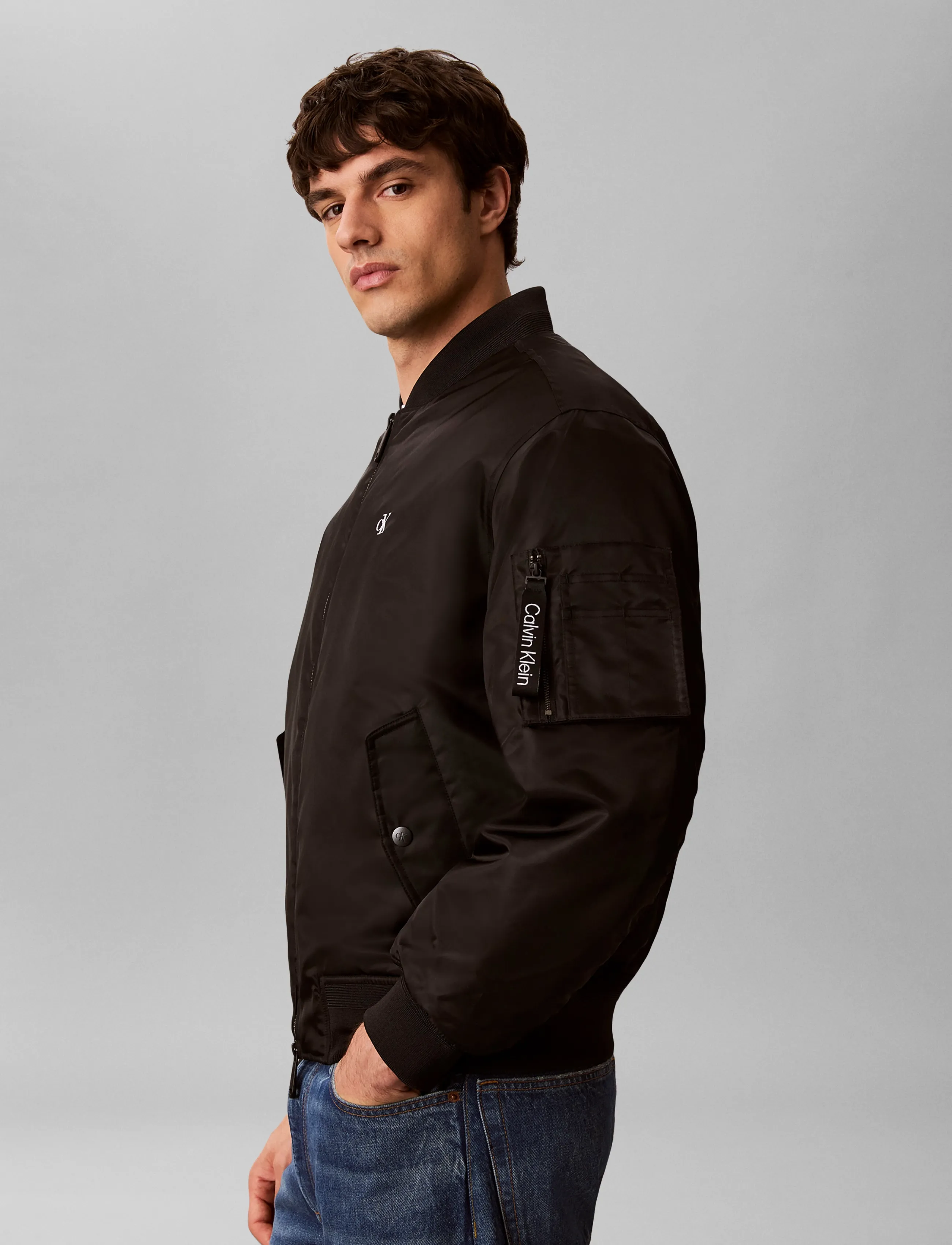 Calvin Klein Jeans Ls Jeans Nylon Bomber Jkt herr – bild 6