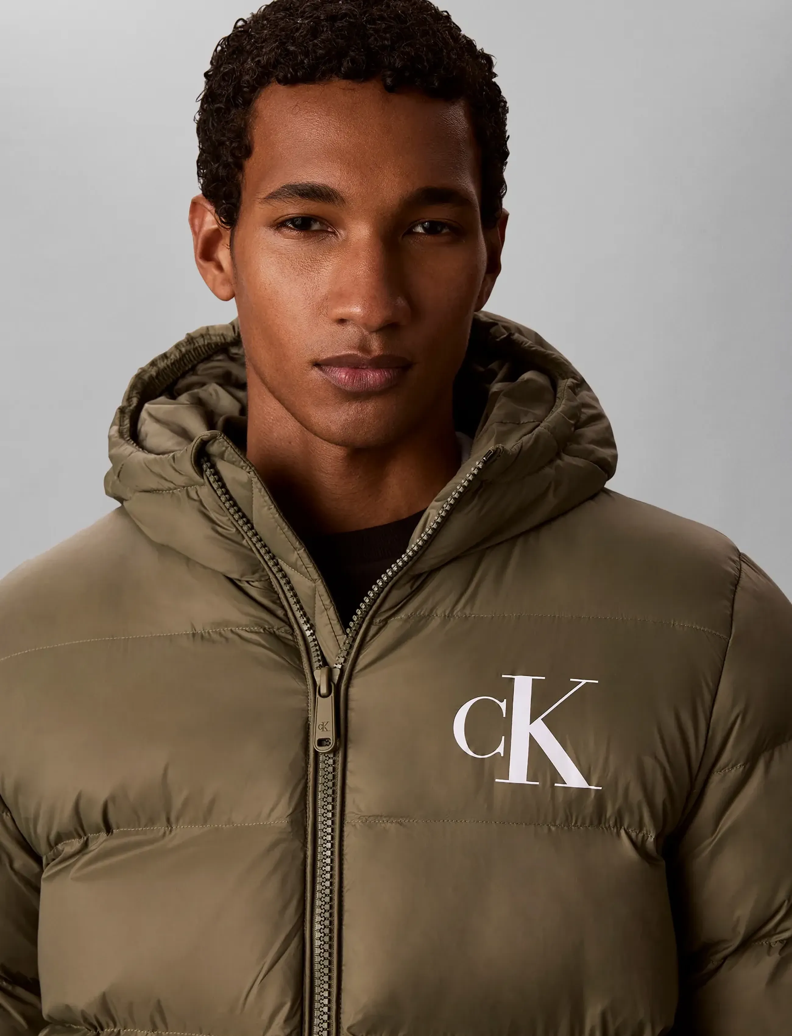 Calvin Klein Jeans - LS LTWT NYLN PADED HOD PUFR JKT - dusty olive - 4