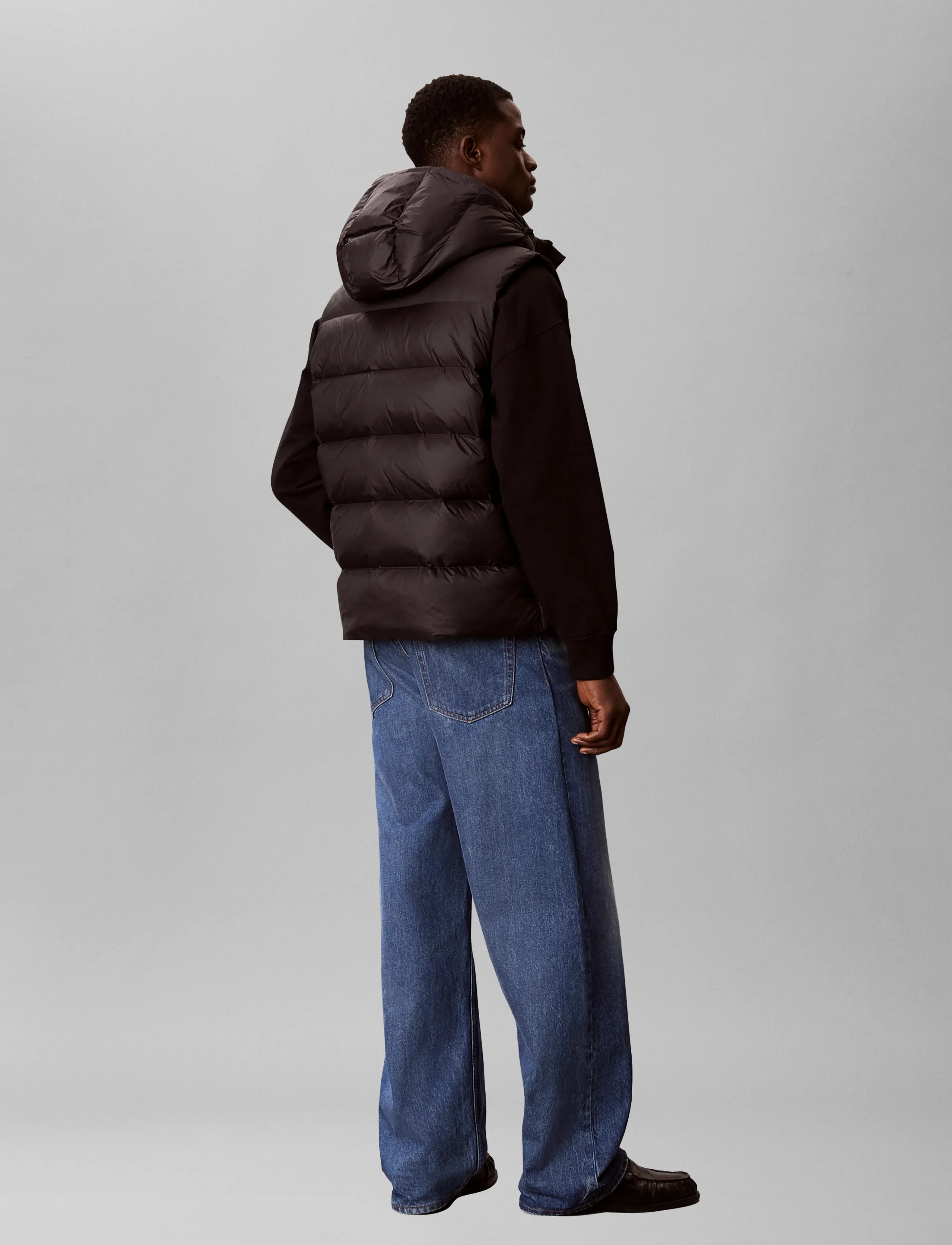 Calvin Klein Jeans - SLS NYLN ZP OFF HOD DWN PUFR VST - westen - black - 2