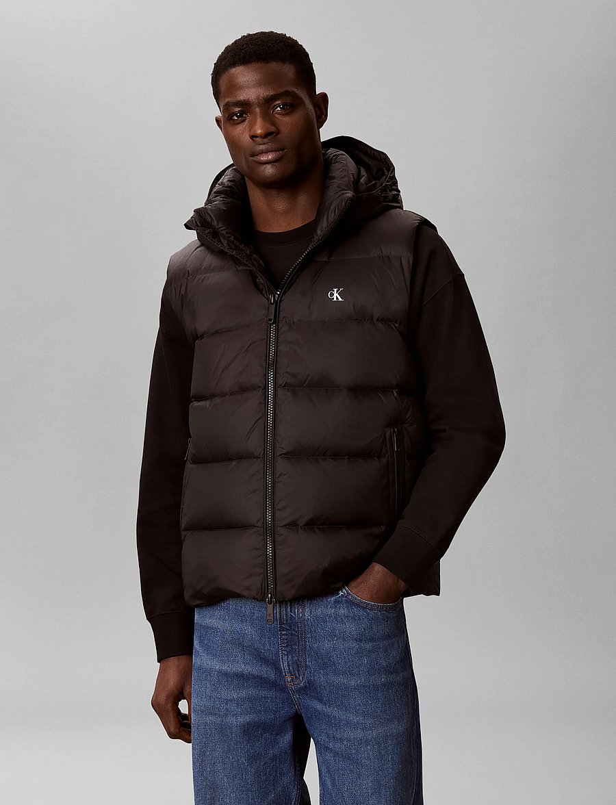 Calvin Klein Jeans - SLS NYLN ZP OFF HOD DWN PUFR VST - westen - black - 3