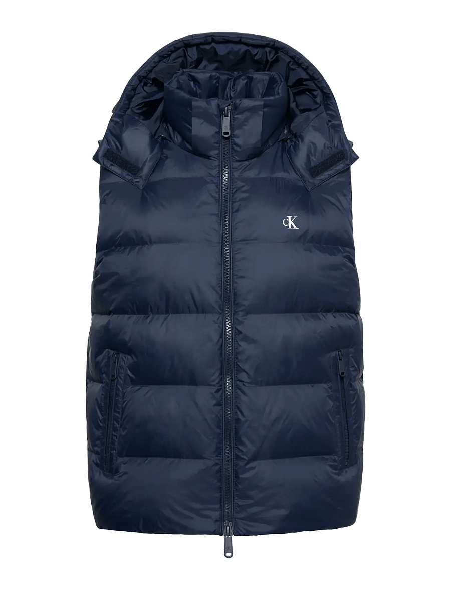 Calvin Klein Jeans - SLS NYLN ZP OFF HOD DWN PUFR VST - westen - dark sapphire - 1