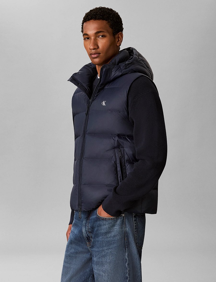 Calvin Klein Jeans - SLS NYLN ZP OFF HOD DWN PUFR VST - westen - dark sapphire - 5
