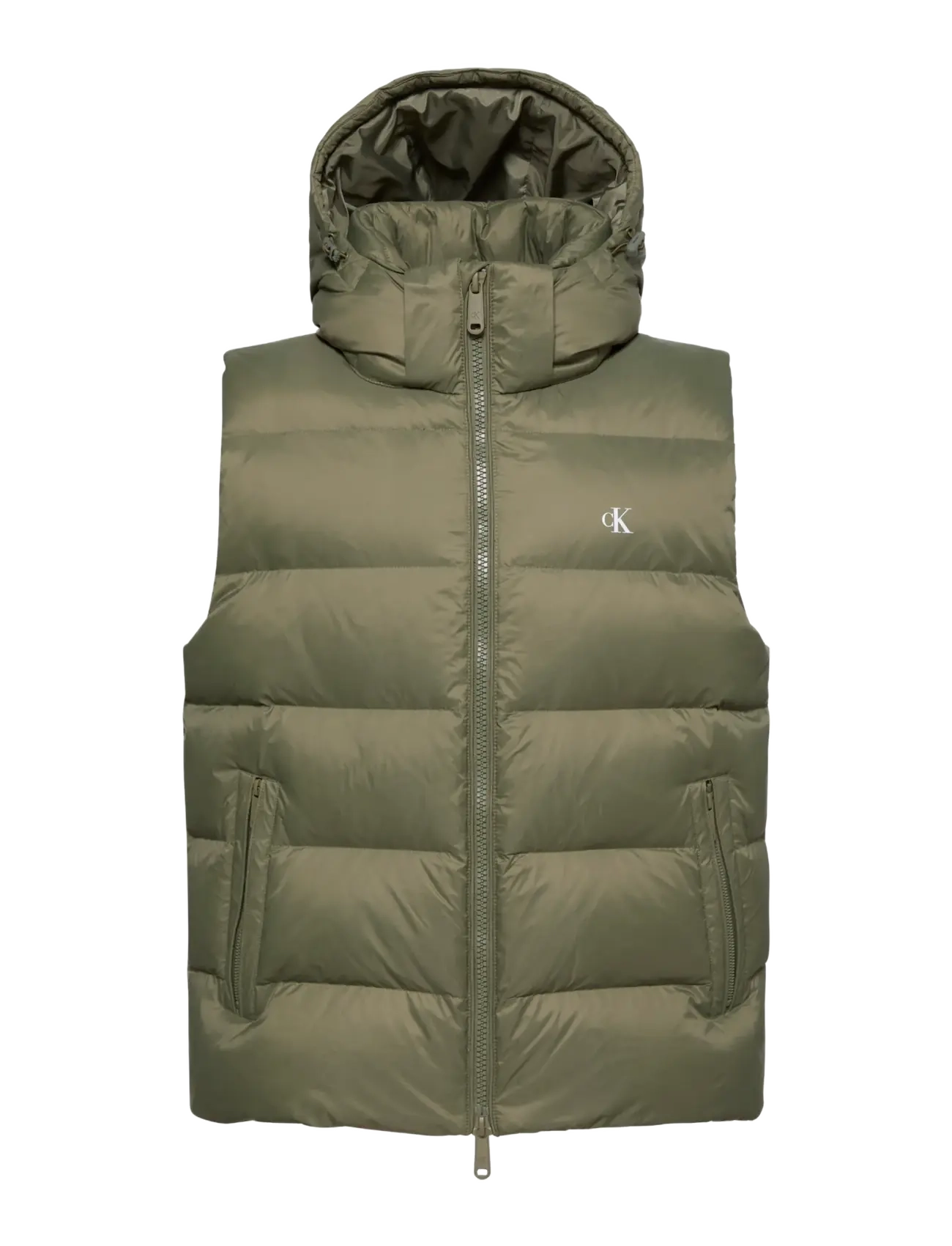 Calvin Klein Jeans - SLS NYLN ZP OFF HOD DWN PUFR VST - dusty olive - 1