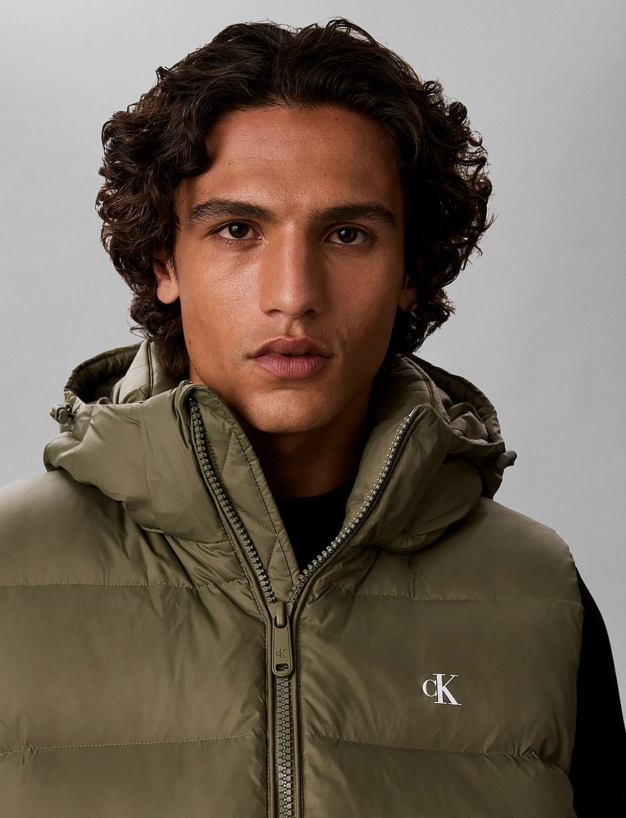 Calvin Klein Jeans - SLS NYLN ZP OFF HOD DWN PUFR VST - veste - dusty olive - 4