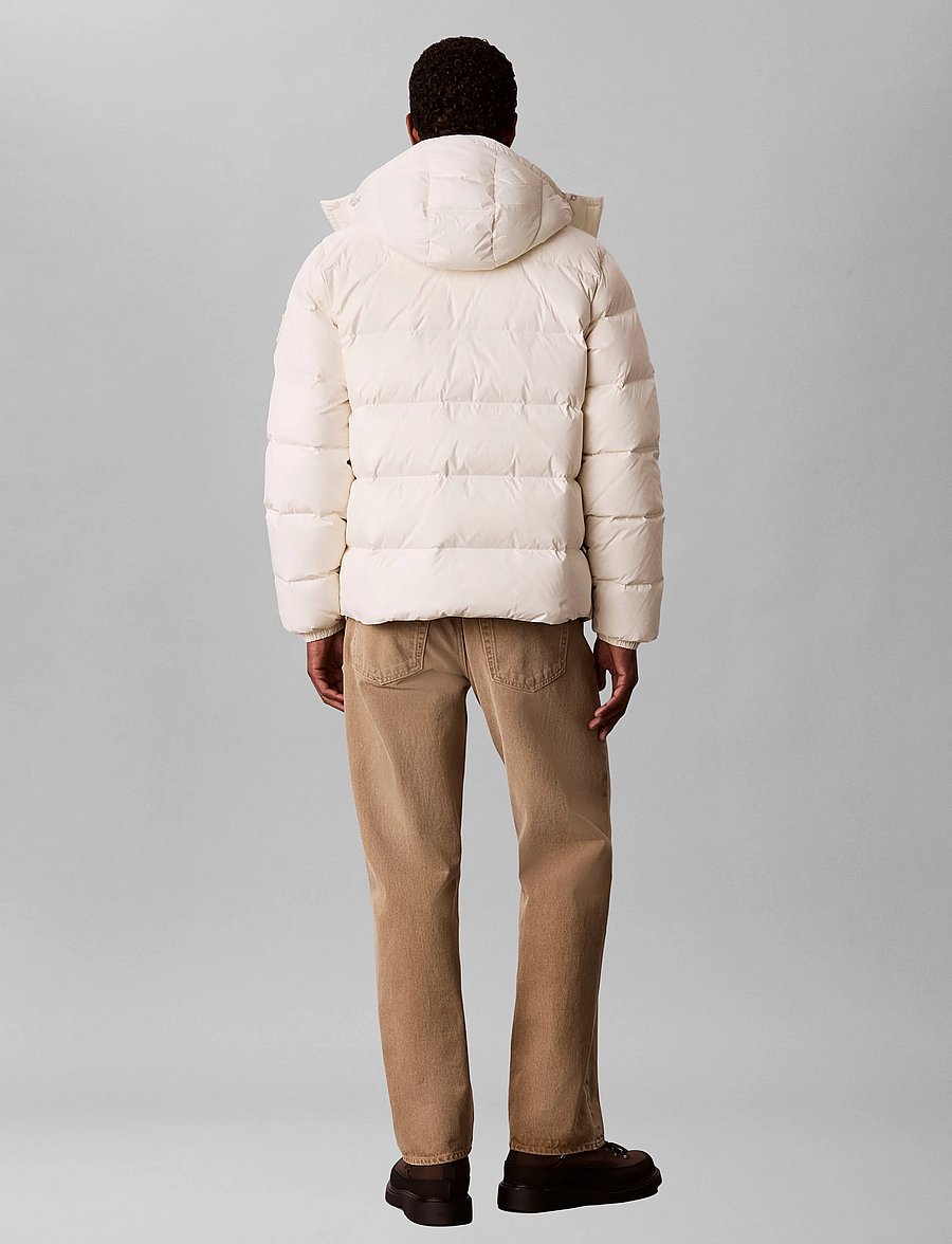 Calvin Klein Jeans - LS NYLN ZP OFF HOD DOWN PUFR JKT - daunenjacken - bright white - 2