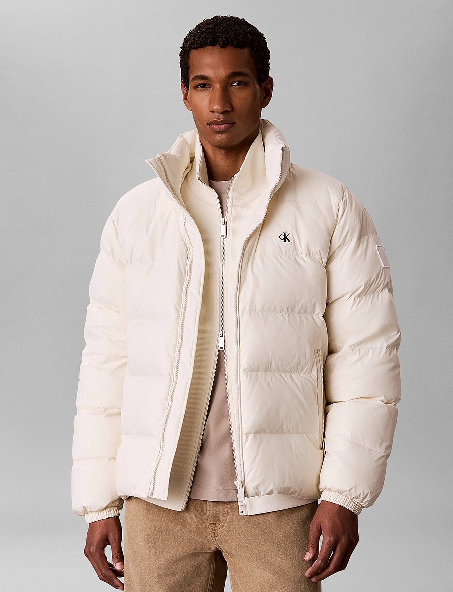 Calvin Klein Jeans - LS NYLN ZP OFF HOD DOWN PUFR JKT - daunenjacken - bright white - 3