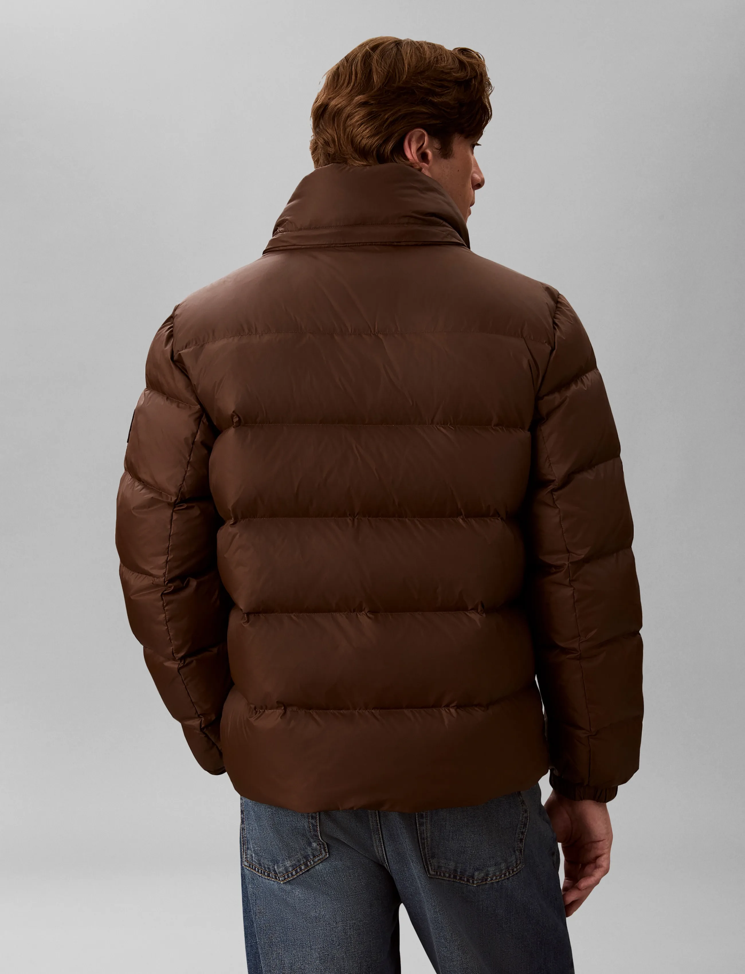Calvin Klein Jeans - LS NYLN ZP OFF HOD DOWN PUFR JKT - dunjackor - brown cork - 2