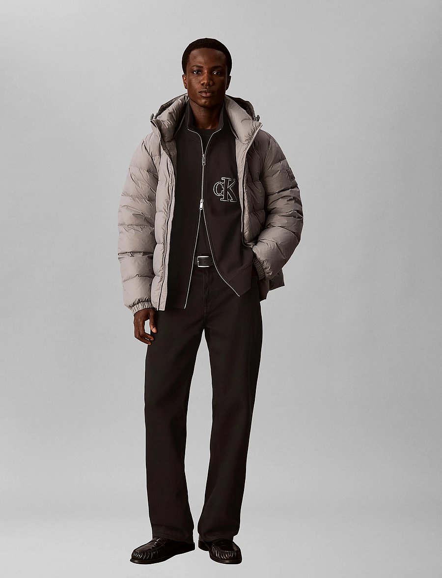 Calvin Klein Jeans - LS NYLN ZP OFF HOD DOWN PUFR JKT - dunjakker - convoy - 0
