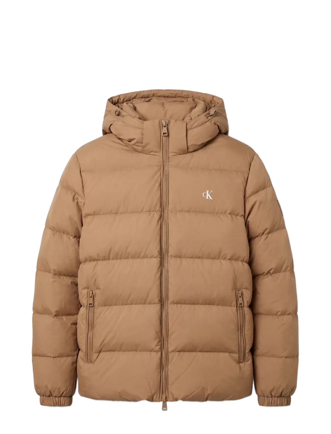 Calvin Klein Jeans - LS NYLN ZP OFF HOD DOWN PUFR JKT - khaki umber - 1