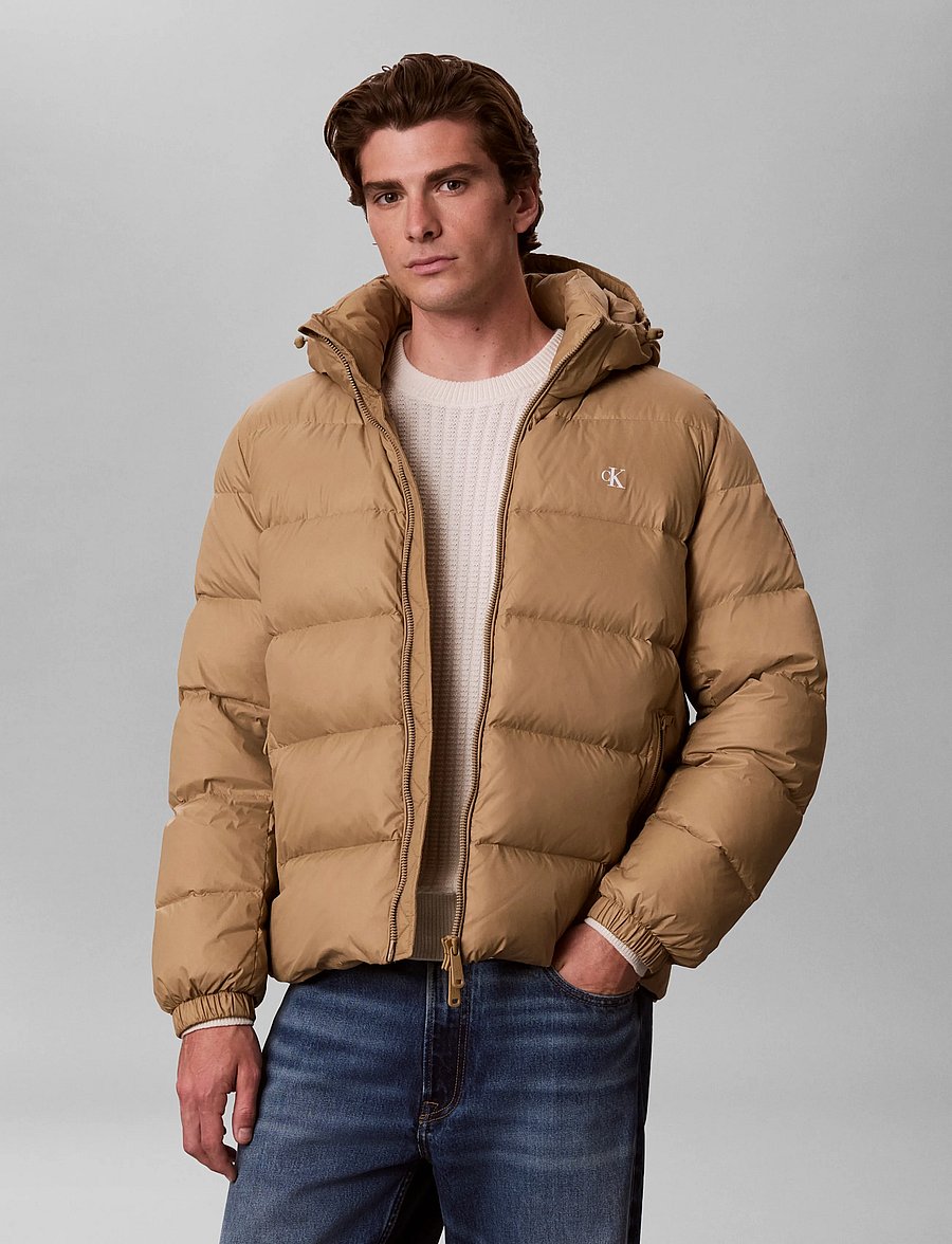 Calvin Klein Jeans - LS NYLN ZP OFF HOD DOWN PUFR JKT - khaki umber - 3