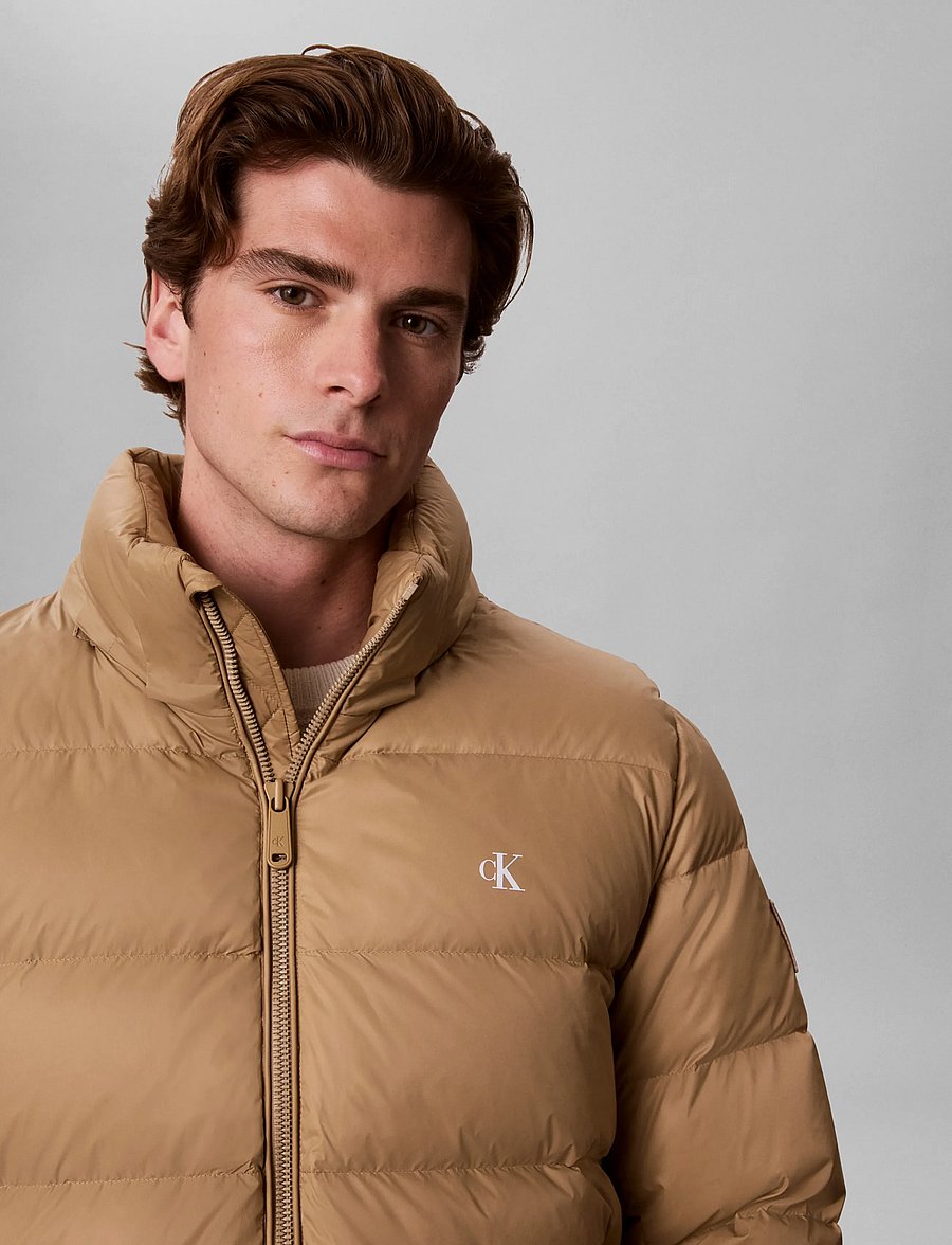 Calvin Klein Jeans - LS NYLN ZP OFF HOD DOWN PUFR JKT - khaki umber - 4