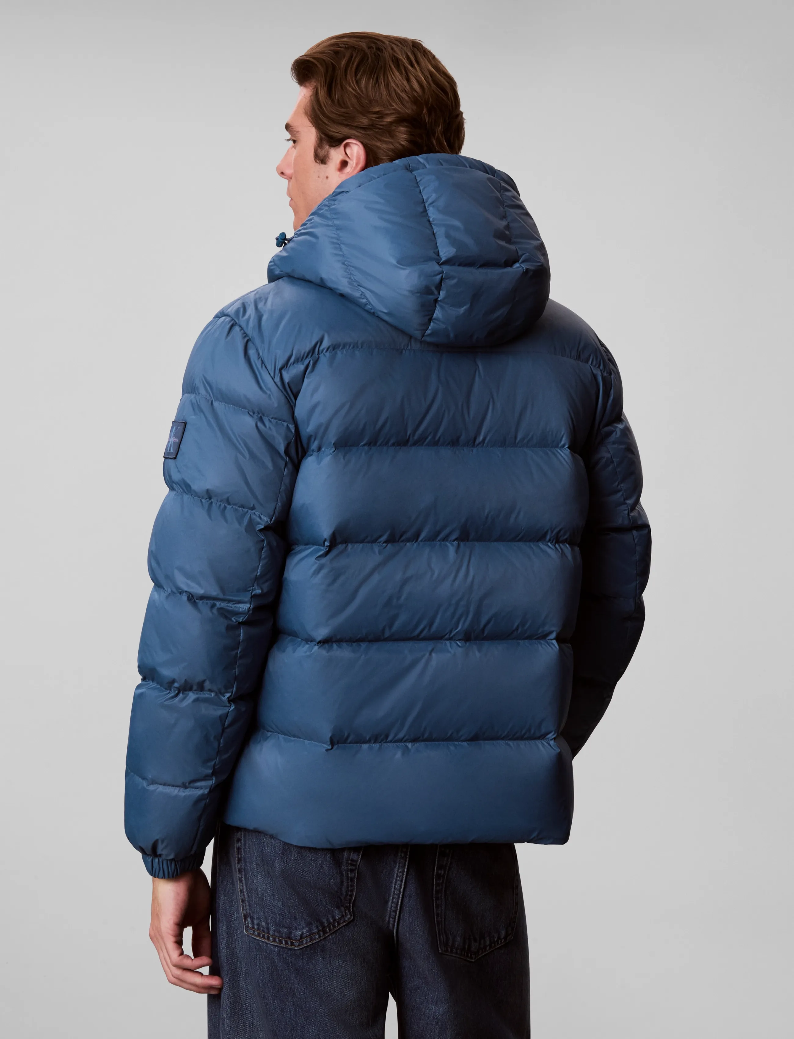 Calvin Klein Jeans - LS NYLN ZP OFF HOD DOWN PUFR JKT - daunenjacken - real teal - 2
