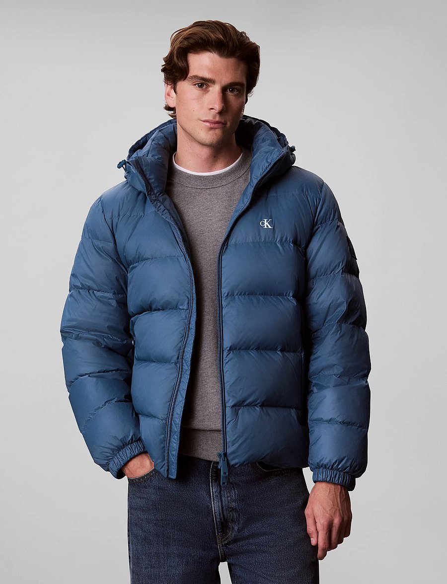 Calvin Klein Jeans - LS NYLN ZP OFF HOD DOWN PUFR JKT - daunenjacken - real teal - 3