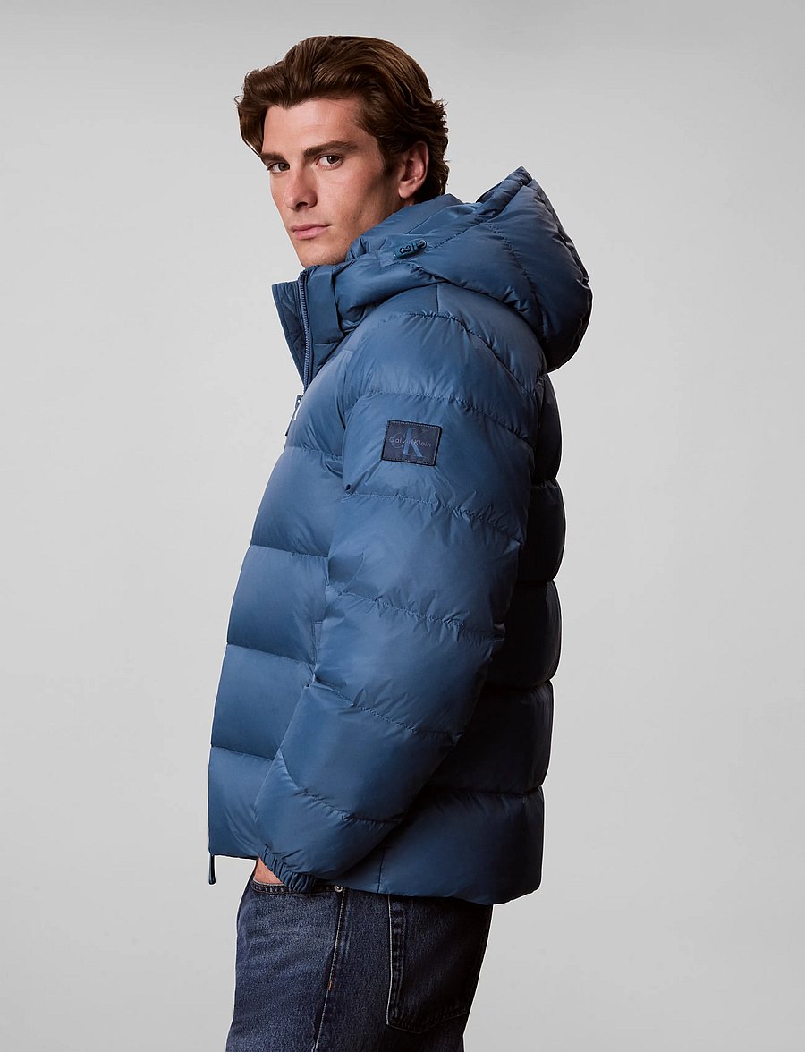 Calvin Klein Jeans - LS NYLN ZP OFF HOD DOWN PUFR JKT - daunenjacken - real teal - 5