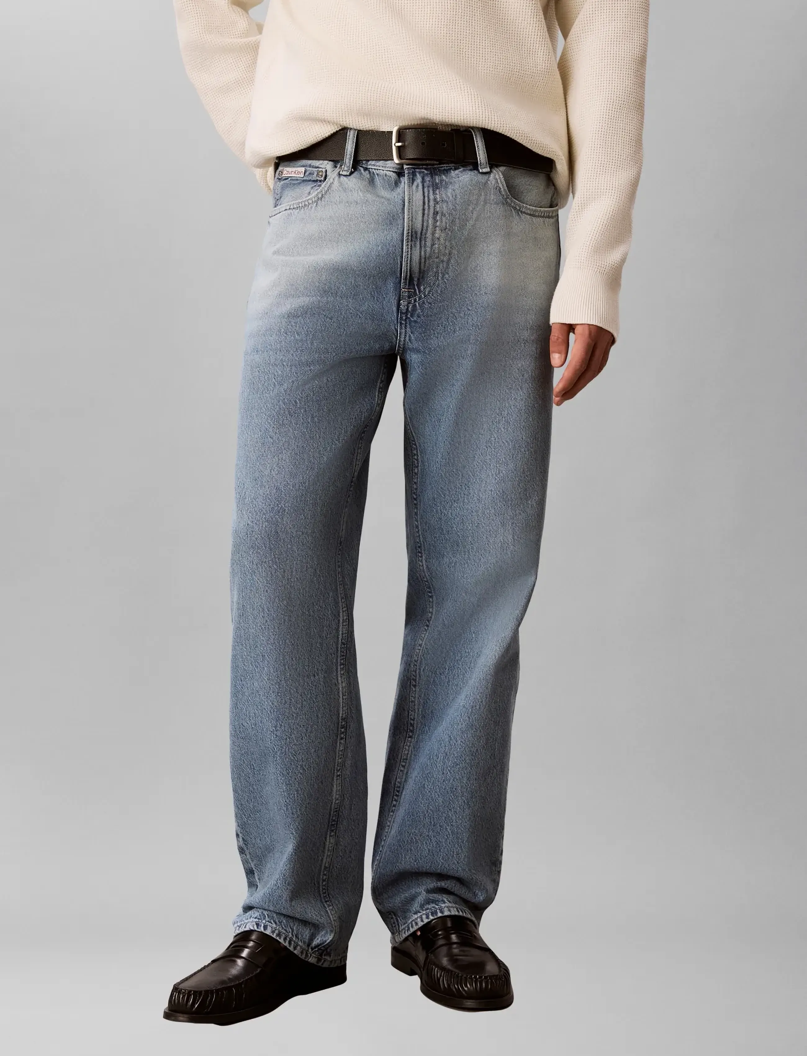 Calvin Klein Jeans 90S STRAIGHT SUNFADED CAVERN LT - Jeans - SUNFADED CAVERN / blue
