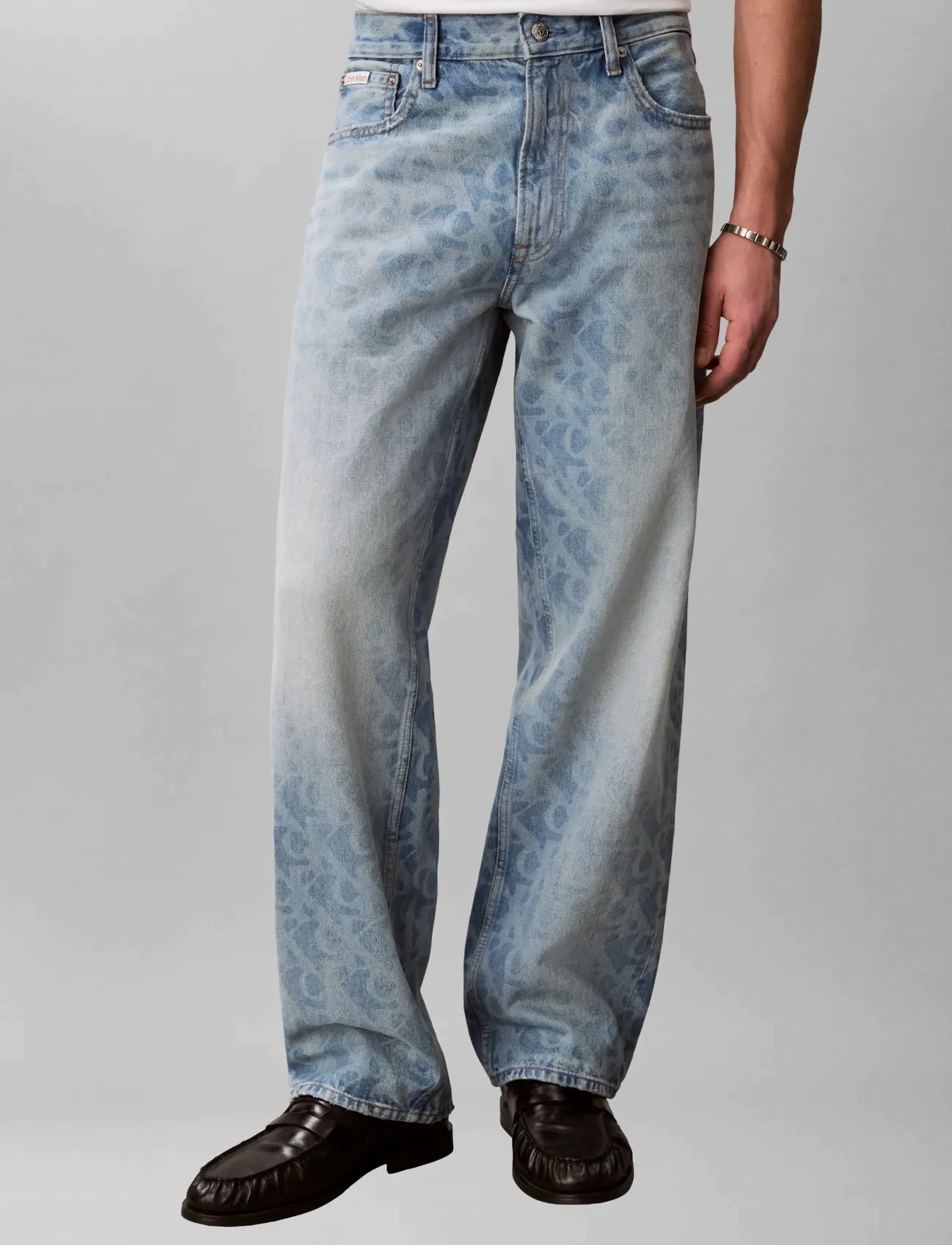 Calvin Klein Jeans 90S STRAIGHT LT PLAYBILL JEAN - Regular jeans - LT PLAYBILL / blue