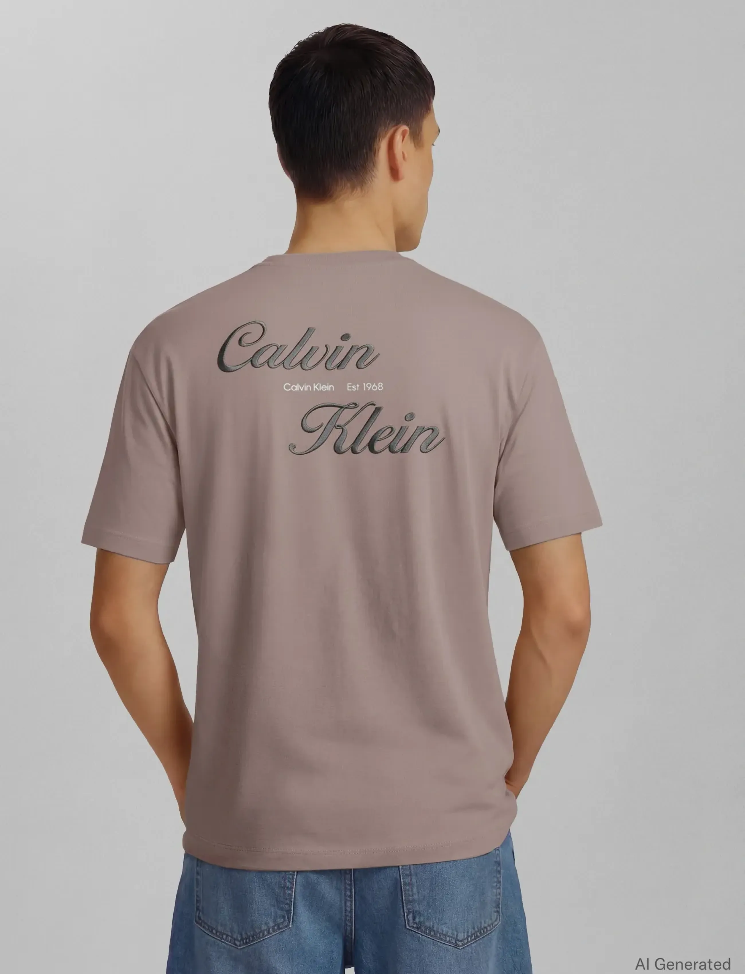 Calvin Klein Jeans - SS 30s EU CALVIN KLEIN RESRT GRA - short-sleeved t-shirts - atmosphere - 2