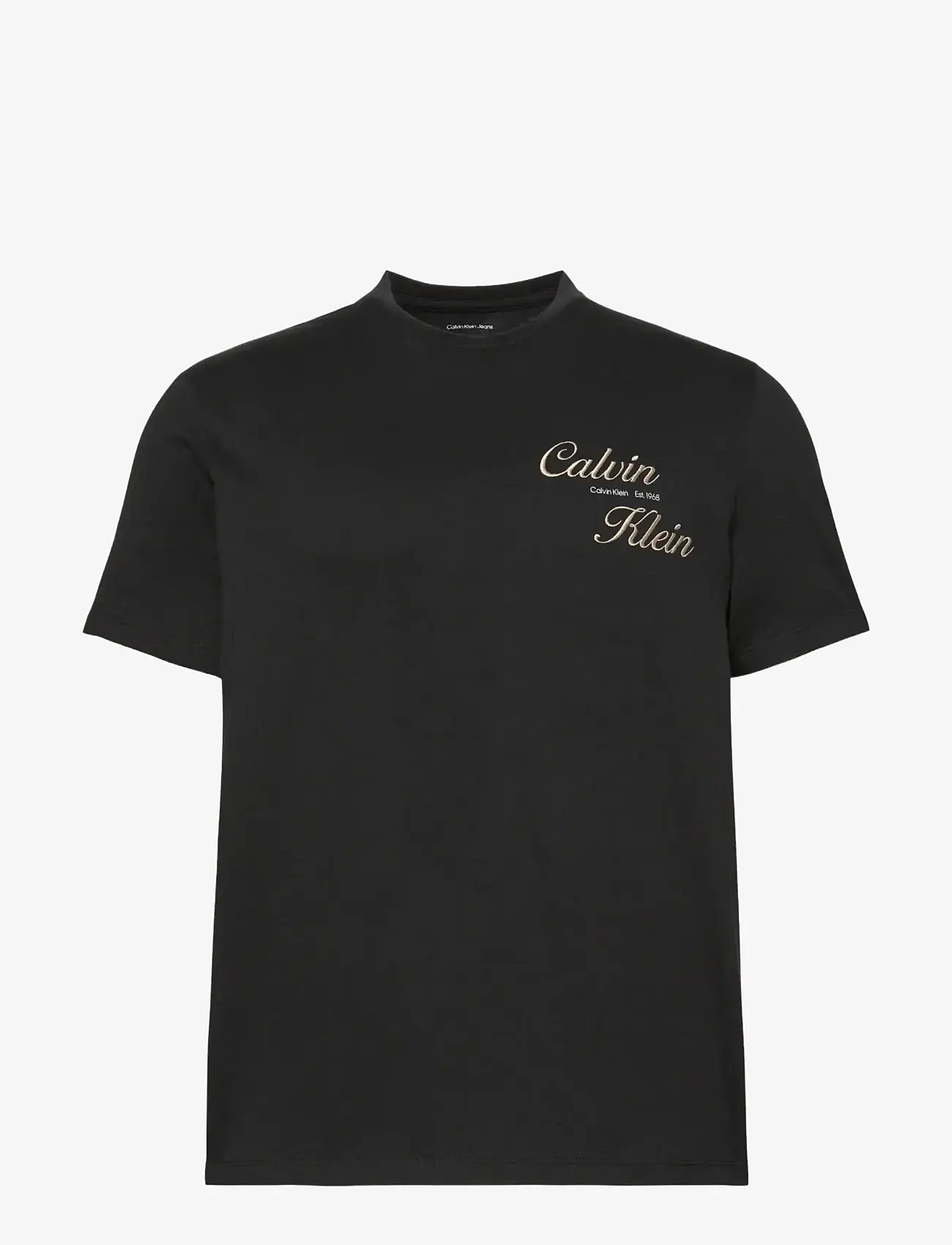 Calvin Klein Jeans - SS 30s EU CALVIN KLEIN RESRT GRA - kortærmede t-shirts - black - 1