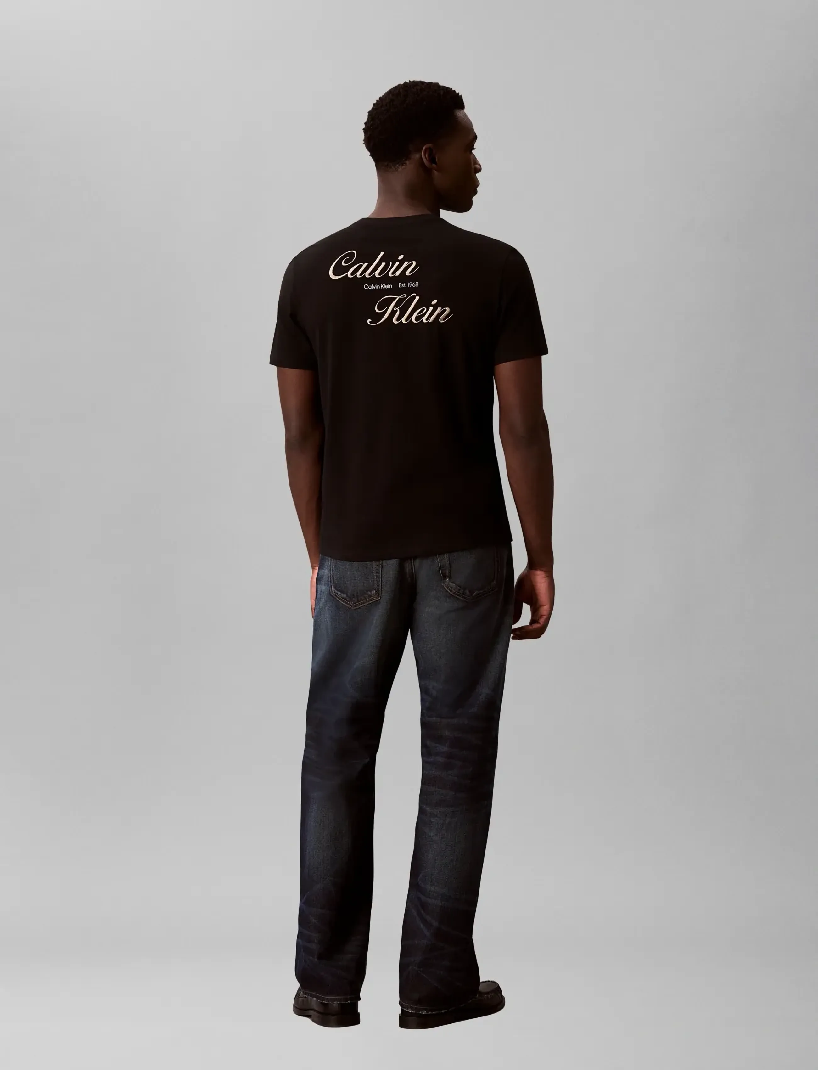 Calvin Klein Jeans - SS 30s EU CALVIN KLEIN RESRT GRA - lühikeste varrukatega t-särgid - black - 2