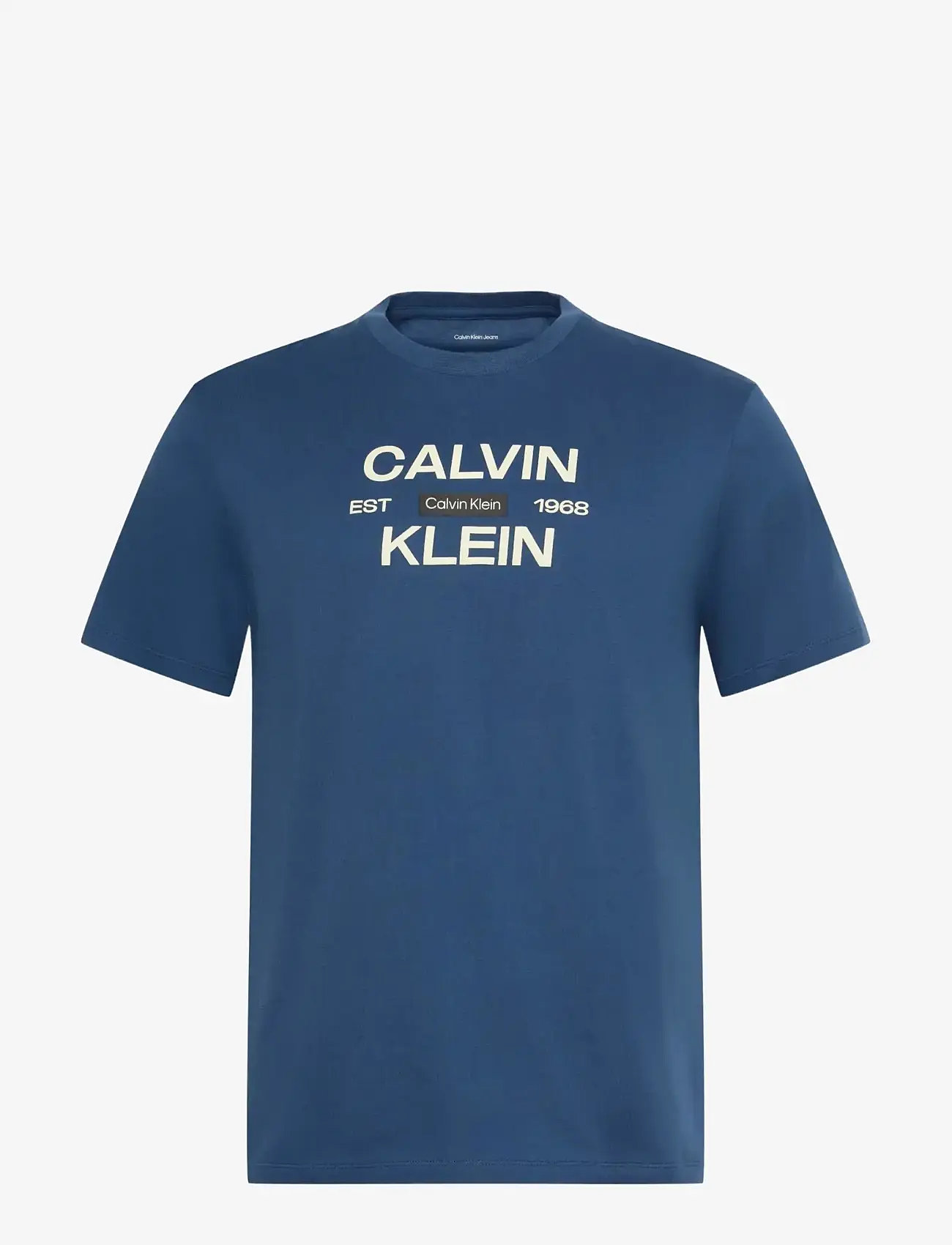 Calvin Klein Jeans - SS 30s EU CALVINKLEIN STACK GRAP - kurzärmelig - dark denim - 1