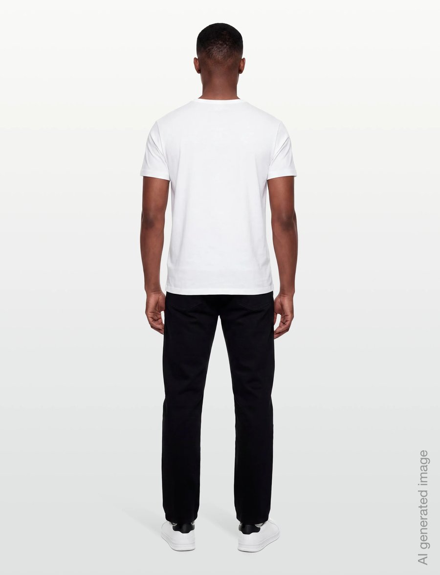 Calvin Klein Jeans - SS 30s EU CALVIN KLEIN TRVL GRAP - kurzärmelige t-shirts - bright white - 4