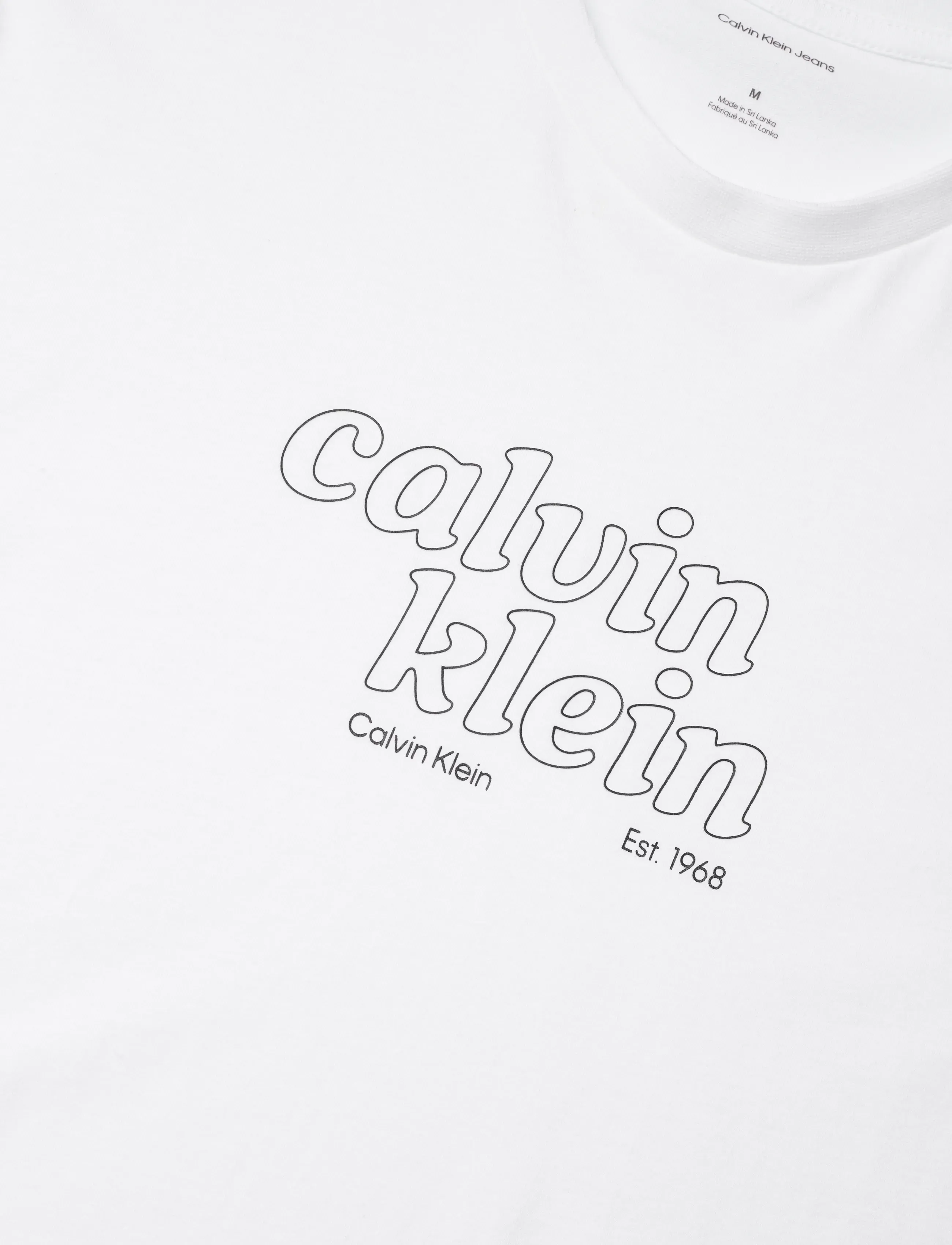 Calvin Klein Jeans - SS 30s EU CALVIN KLEIN TRVL GRAP - stutterma bolir - bright white - 2