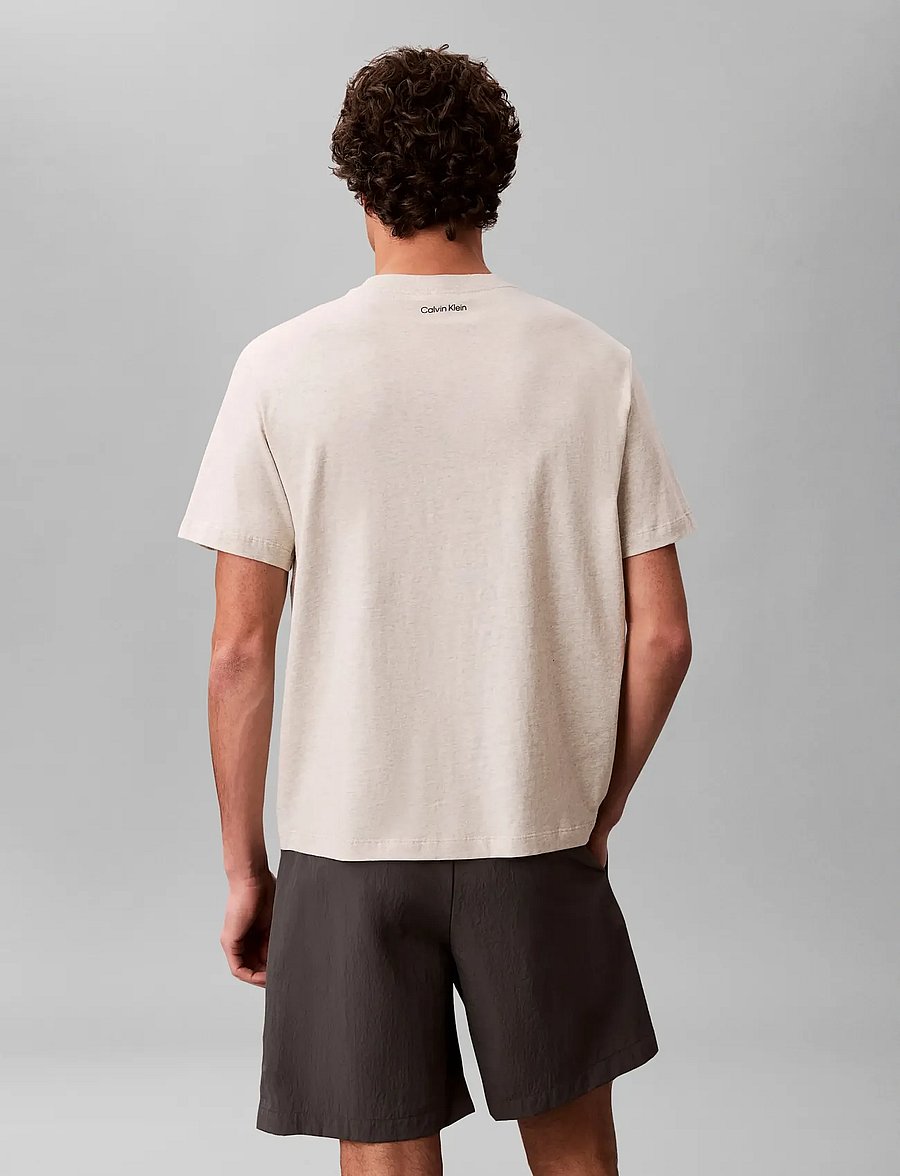 Calvin Klein Jeans - SS 20S CALVINKLEIN TRVL FONT GRA - short-sleeved t-shirts - ba01 grey heather - 2