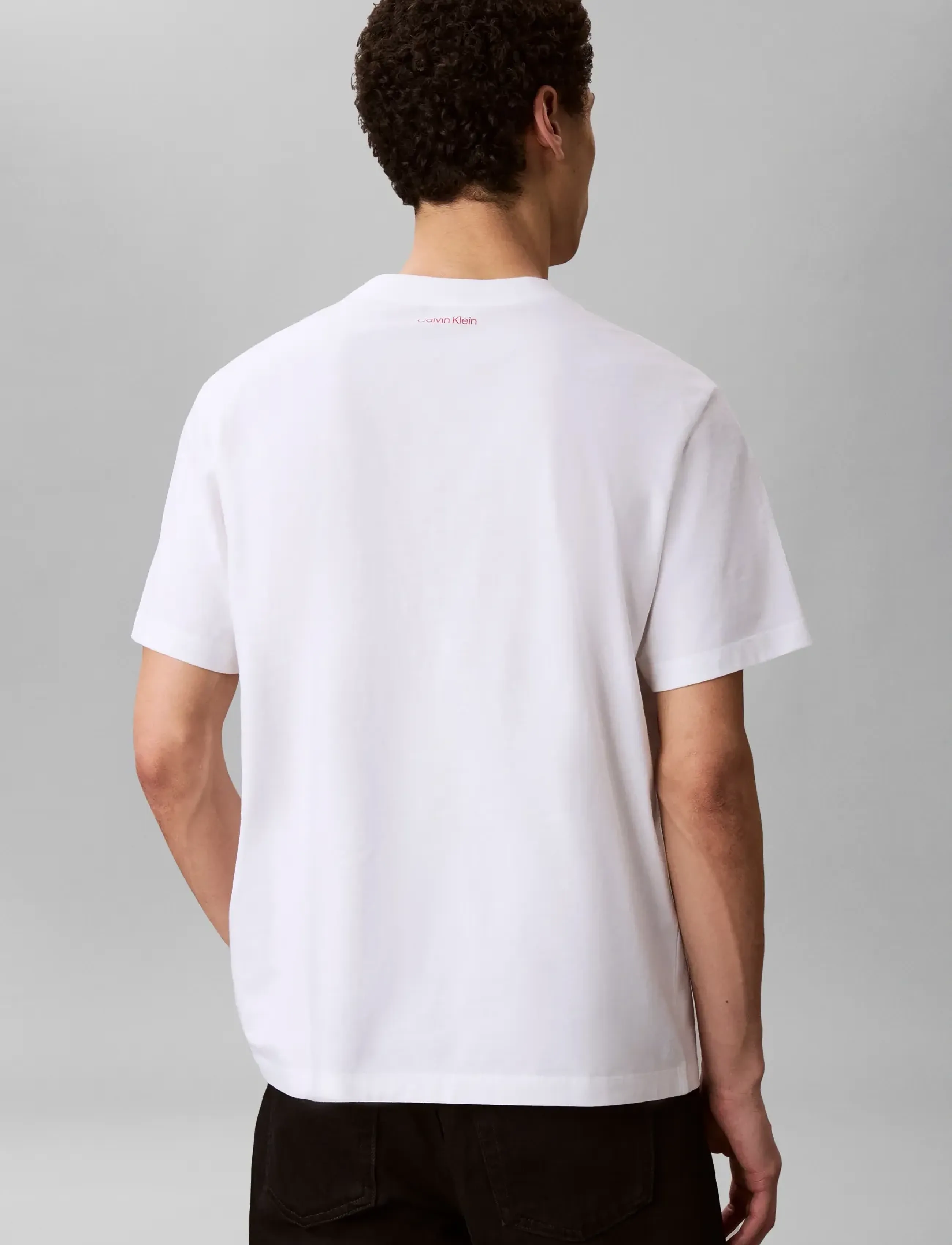 Calvin Klein Jeans - SS 20S CALVINKLEIN TRVL FONT GRA - korte mouwen - bright white - 2