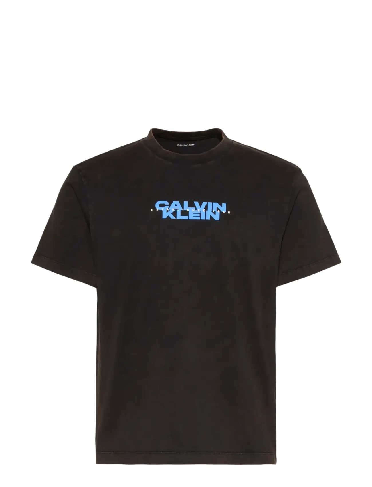 Calvin Klein Jeans - SS 20S WASHED SPINE GRAPHIC TEE - kortermede t-skjorter - black - 1