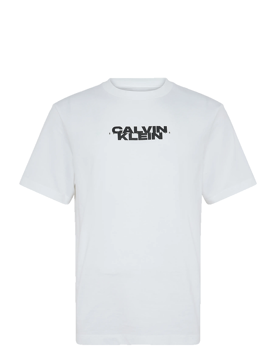 Calvin Klein Jeans - SS 20S WASHED SPINE GRAPHIC TEE - lühikeste varrukatega t-särgid - bright white - 0