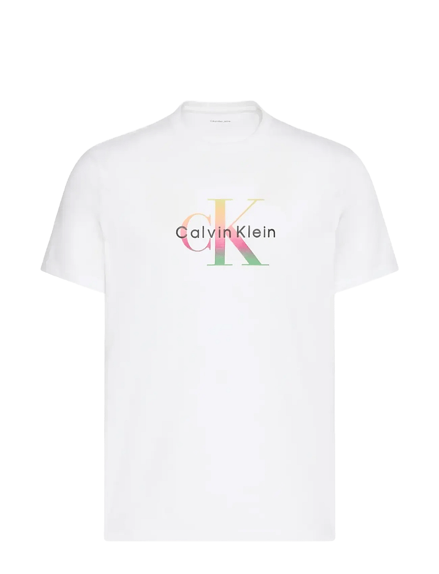 Calvin Klein Jeans - SS 20s CK PRIDE26 GRAPHIC CLSC T - short-sleeved t-shirts - brilliant white - 1