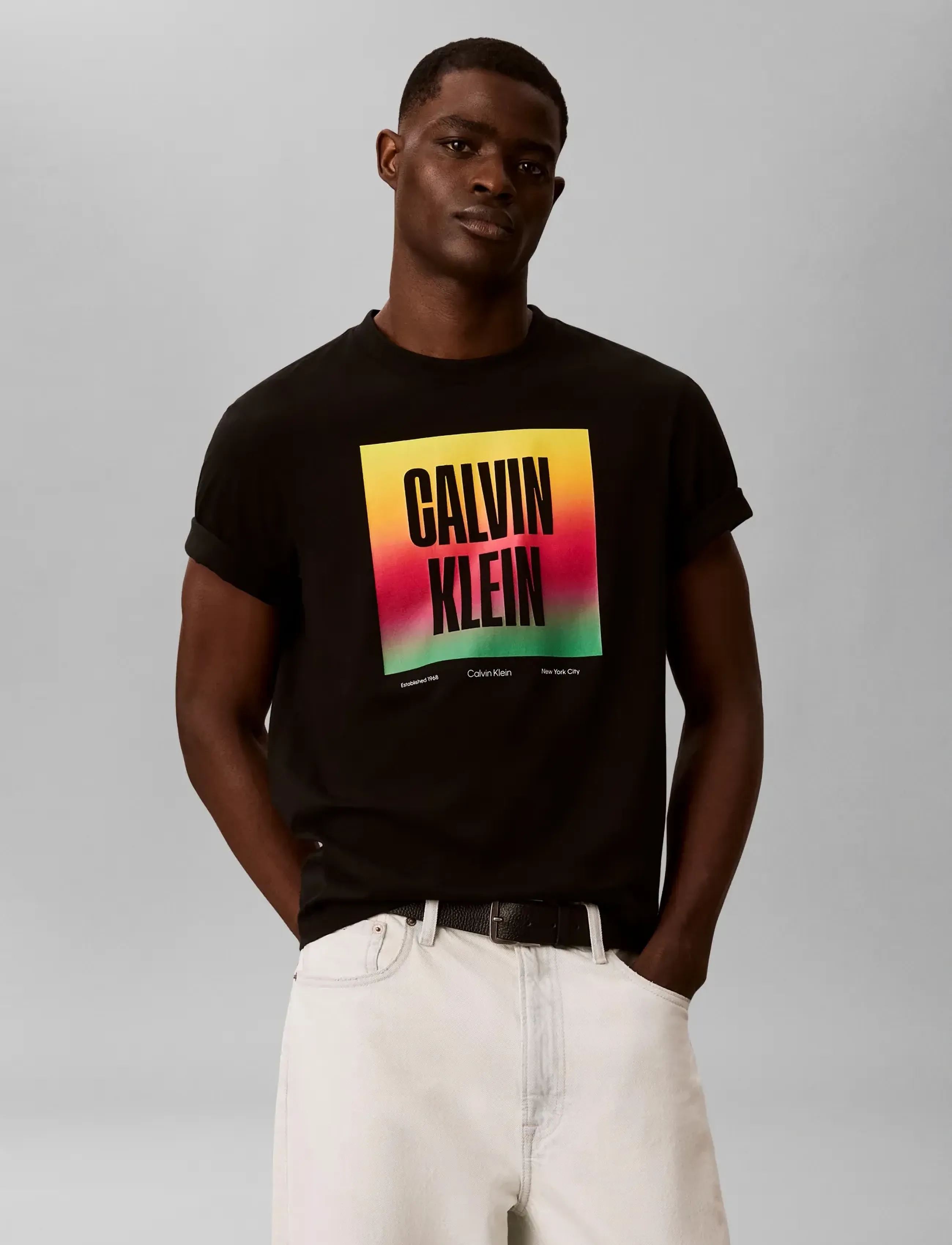 Calvin Klein Jeans SS 20s CALVIN KLEIN PRIDE26 GRAP - Riided - BLACK / black