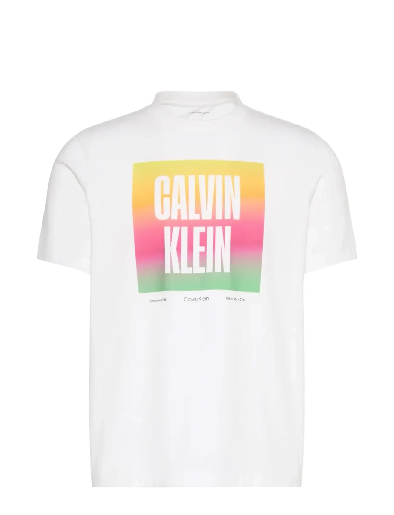 CALVIN KLEIN JEANS Ss 20S Calvin Klein Pride26 Grap Weiß - S - Herren