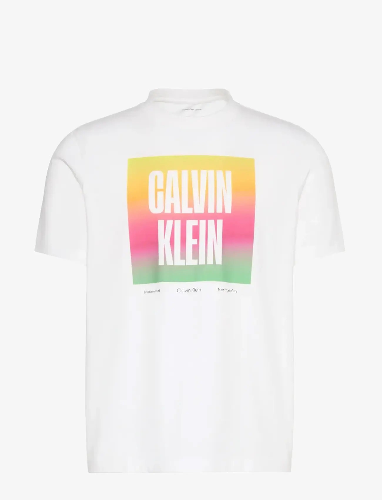 Calvin Klein Jeans - SS 20s CALVIN KLEIN PRIDE26 GRAP - lühikeste varrukatega t-särgid - brilliant white - 0