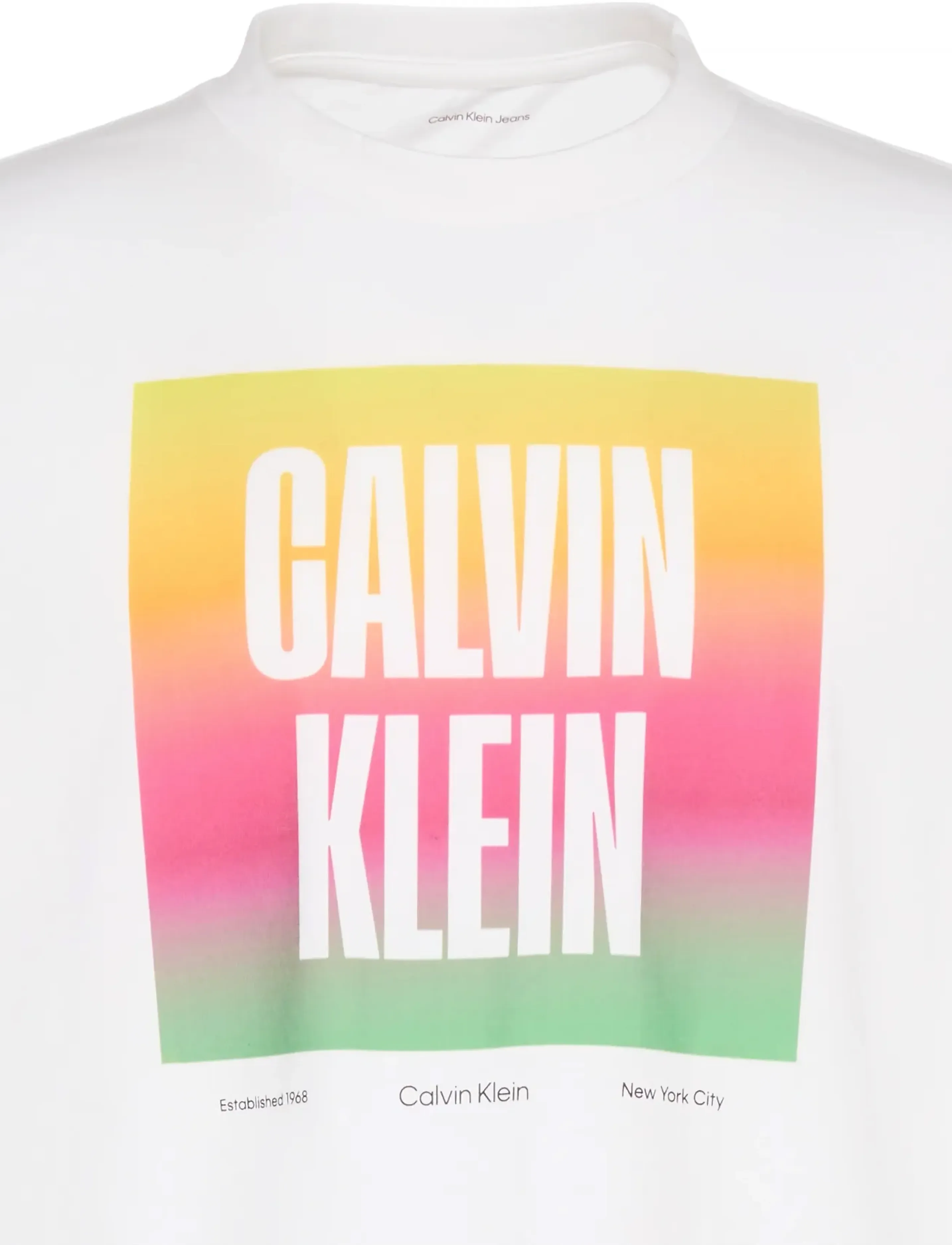 Calvin Klein Jeans - SS 20s CALVIN KLEIN PRIDE26 GRAP - kurzärmelig - brilliant white - 2