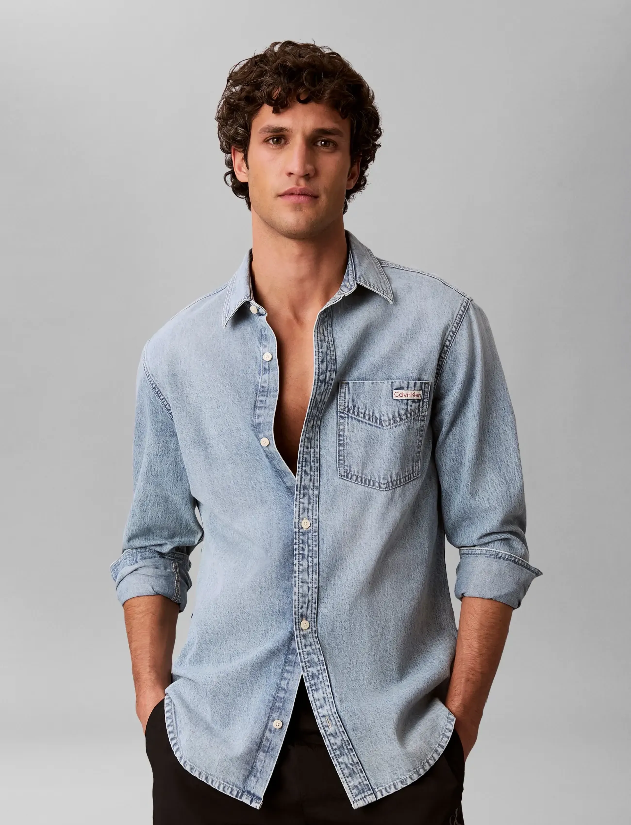 Calvin Klein Jeans ESSENTIAL CLASSIC PALE BLUE STON - Riided - PALE BLUE STONE / blue