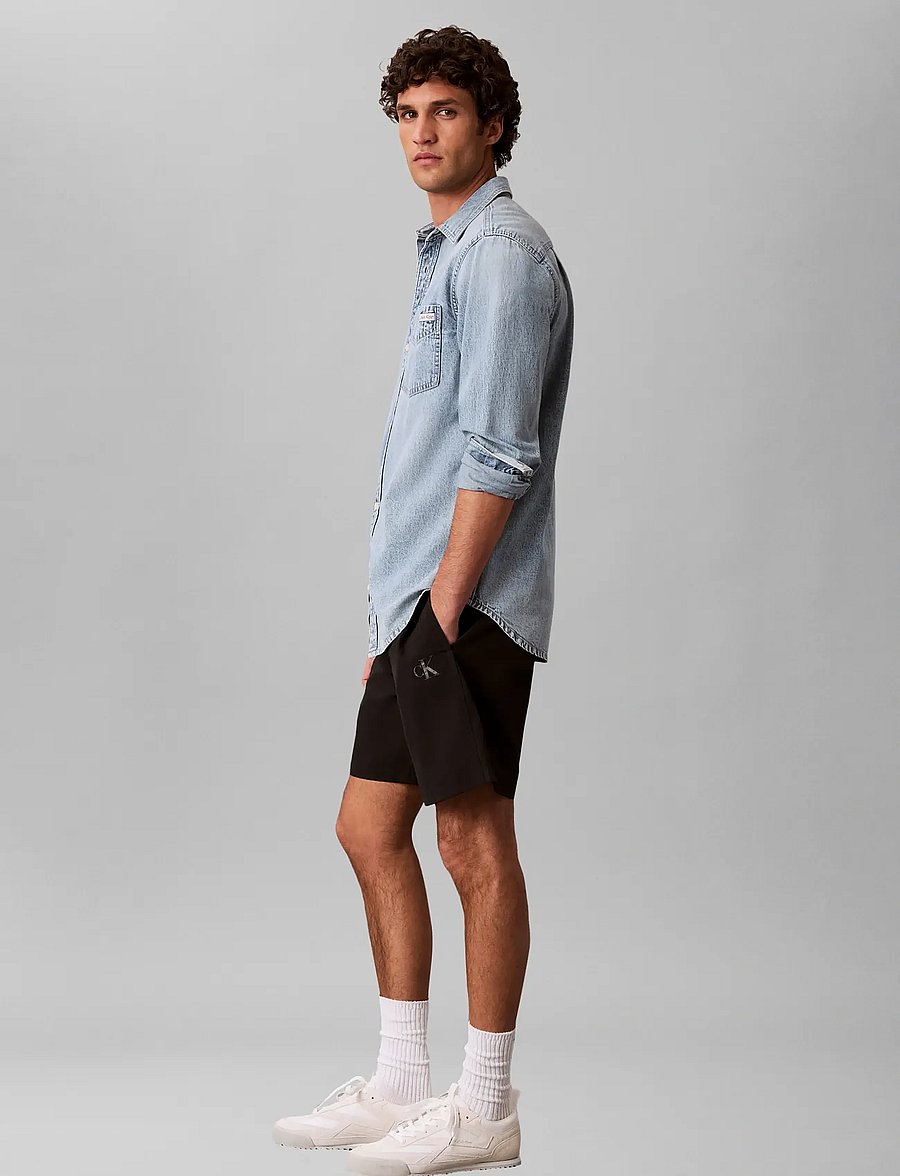 Calvin Klein Jeans - ESSENTIAL CLASSIC PALE BLUE STON - jeansskjortor - pale blue stone - 4